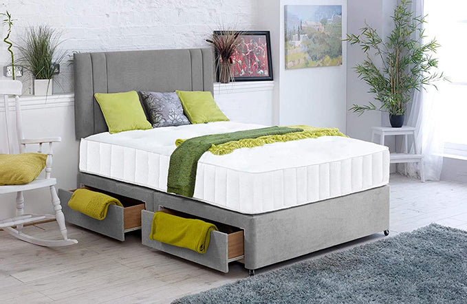 Orchid Furniture LTD Plain Velvet Divan Ottoman Bed
