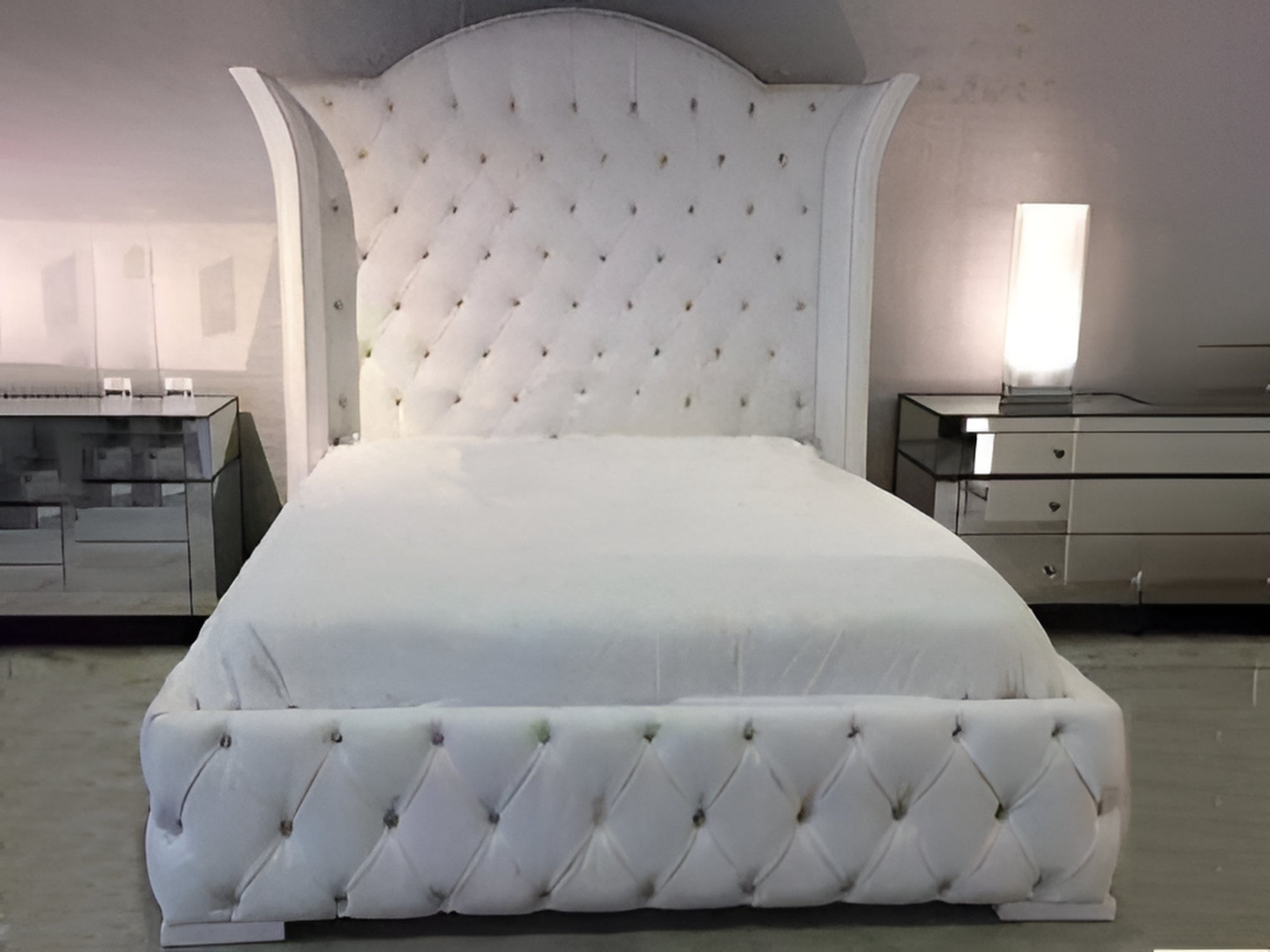Royal Upholstered Bed Wingback