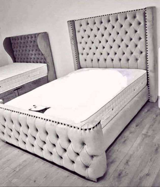 Curved Wingback Bed Frame