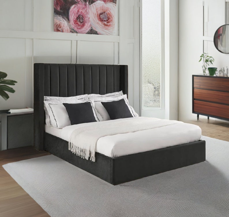 Black Ottoman Bed | Gas Lift Storage | 50% Off