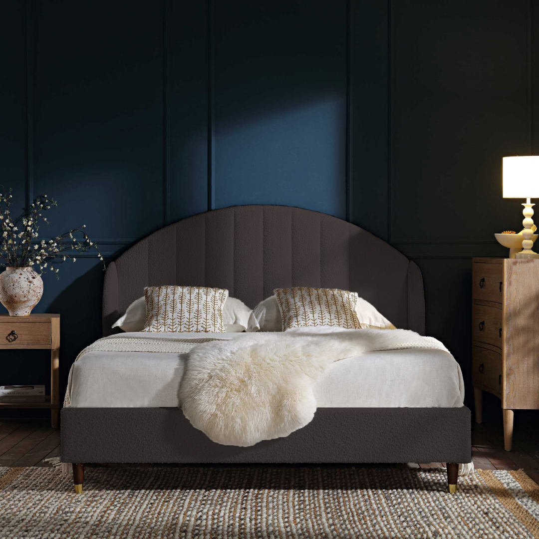 Boucle Upholstered Bed Frame 