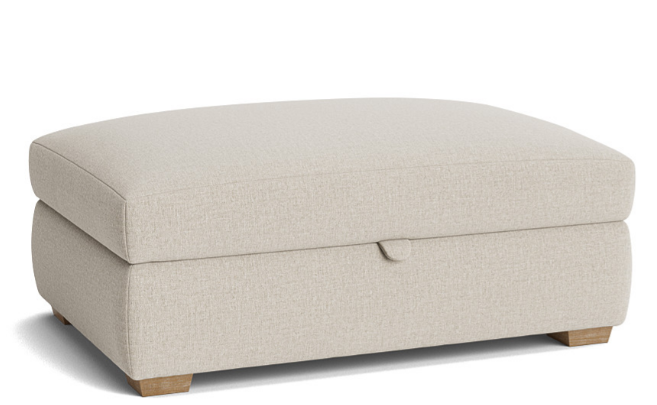 Bumper Storage Footstool for Modern Convenience – Footstool with Ottoman Storage Solution