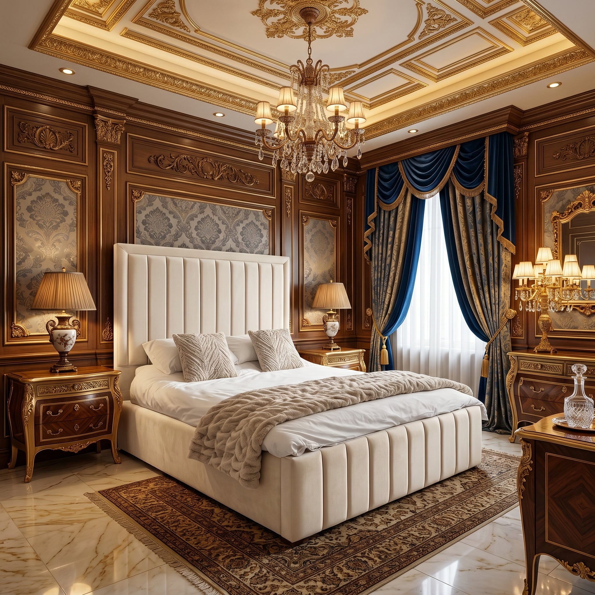 Elegant Modern Upholstered Bed
