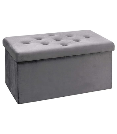 Folding Storage Ottoman Bench with Storage