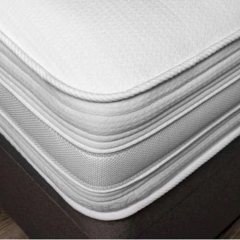 2000 pocket spring pillow top mattress — front view