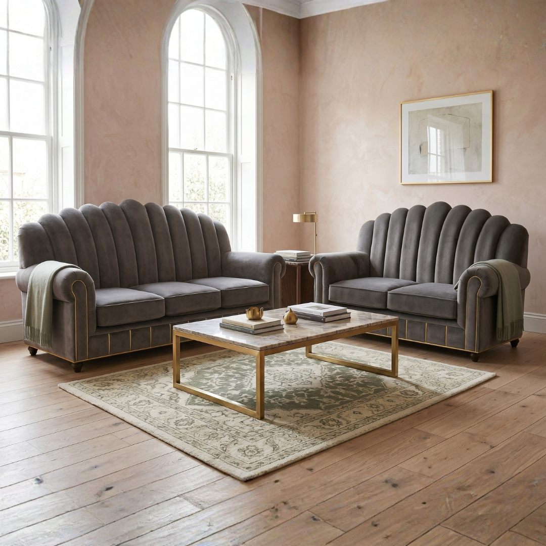 Elegant Shell Sofa Set