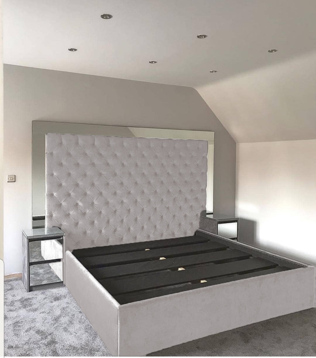 Mirrored Chesterfield Bed Frame - ORCHID FURNITURES