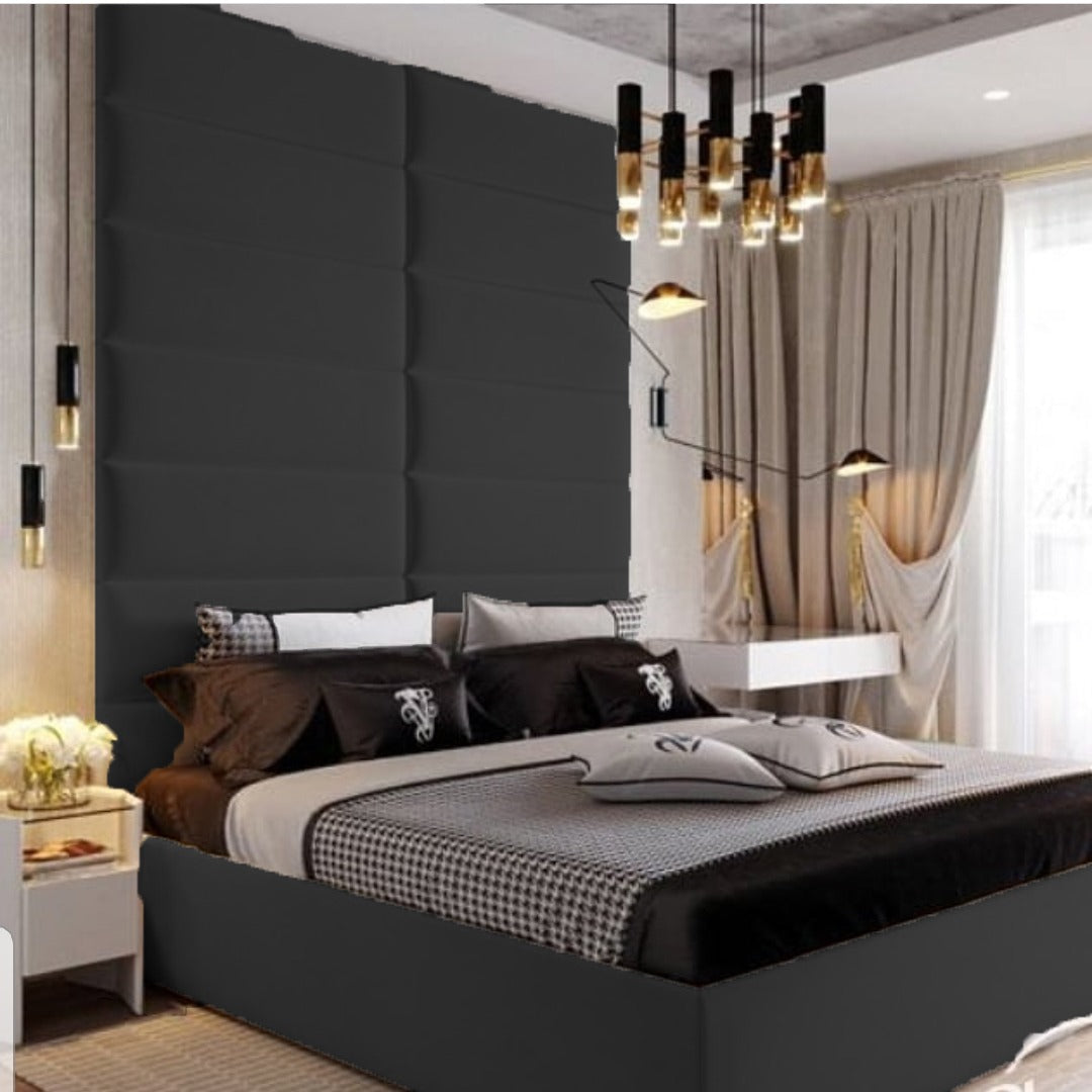 Elegant Modern Bed with 60-Inch Headboard