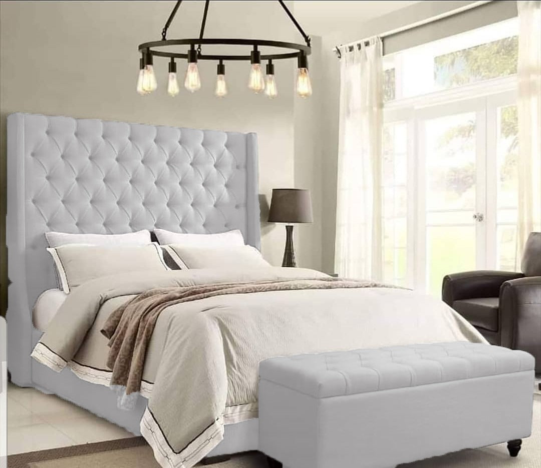 Wingback Bed Upholstered Frame - ORCHID FURNITURES