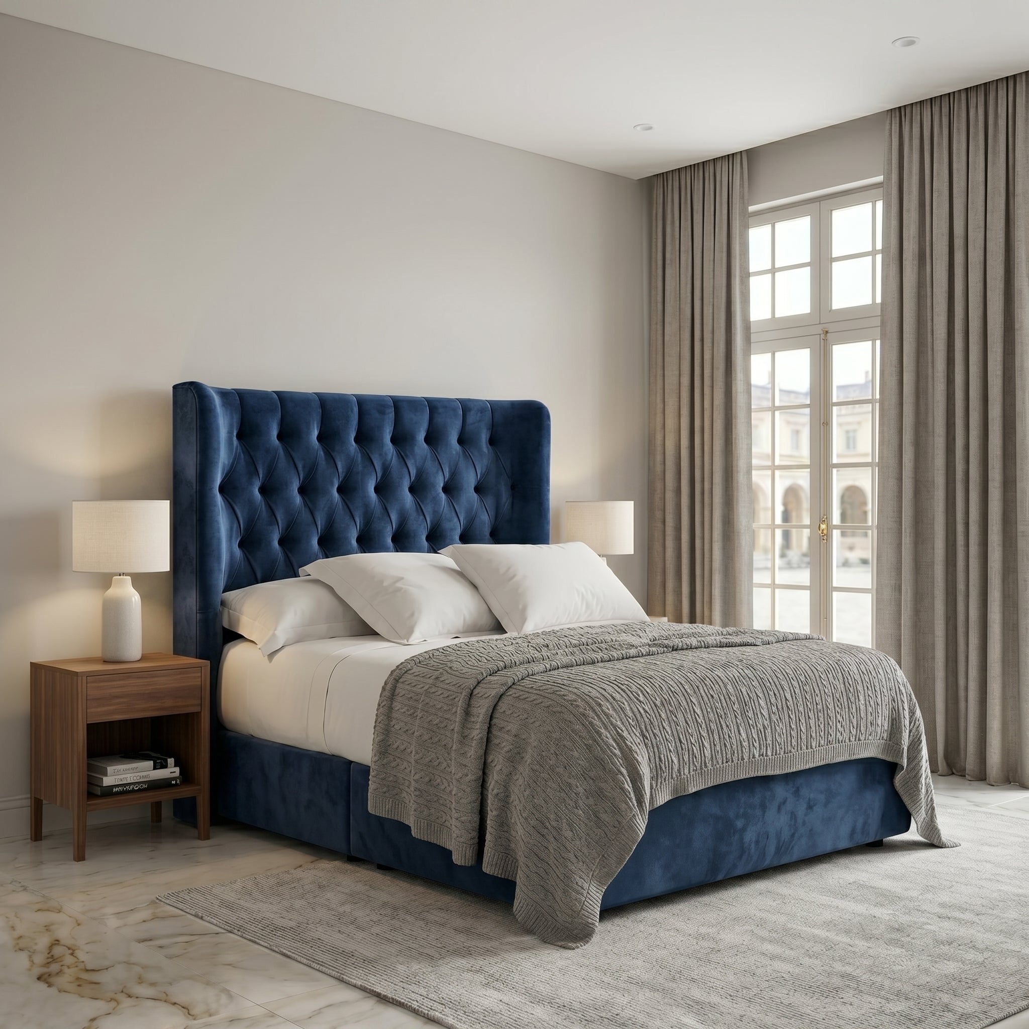 Elegant Modern Upholstered Bed