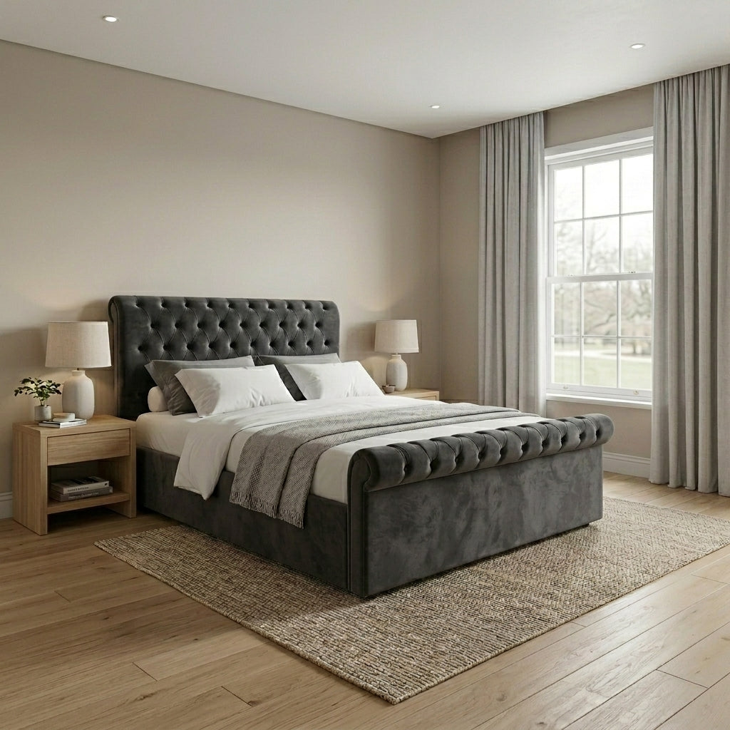 Luxurious Modern Upholstered Bed