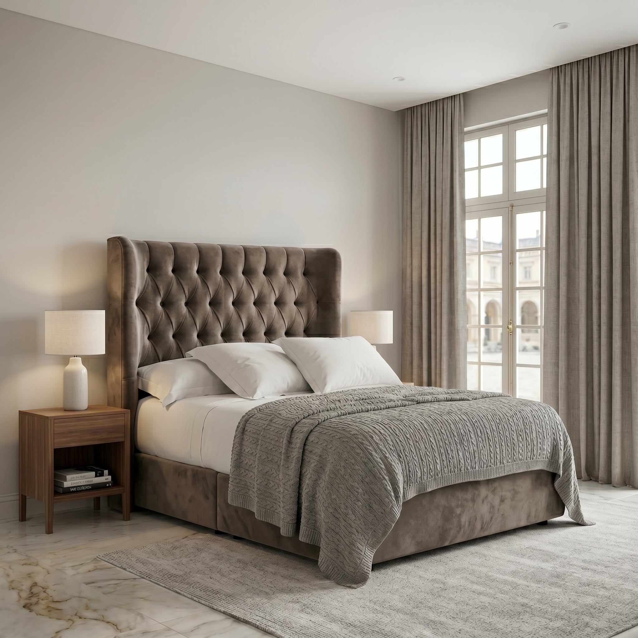Elegant Modern Upholstered Bed