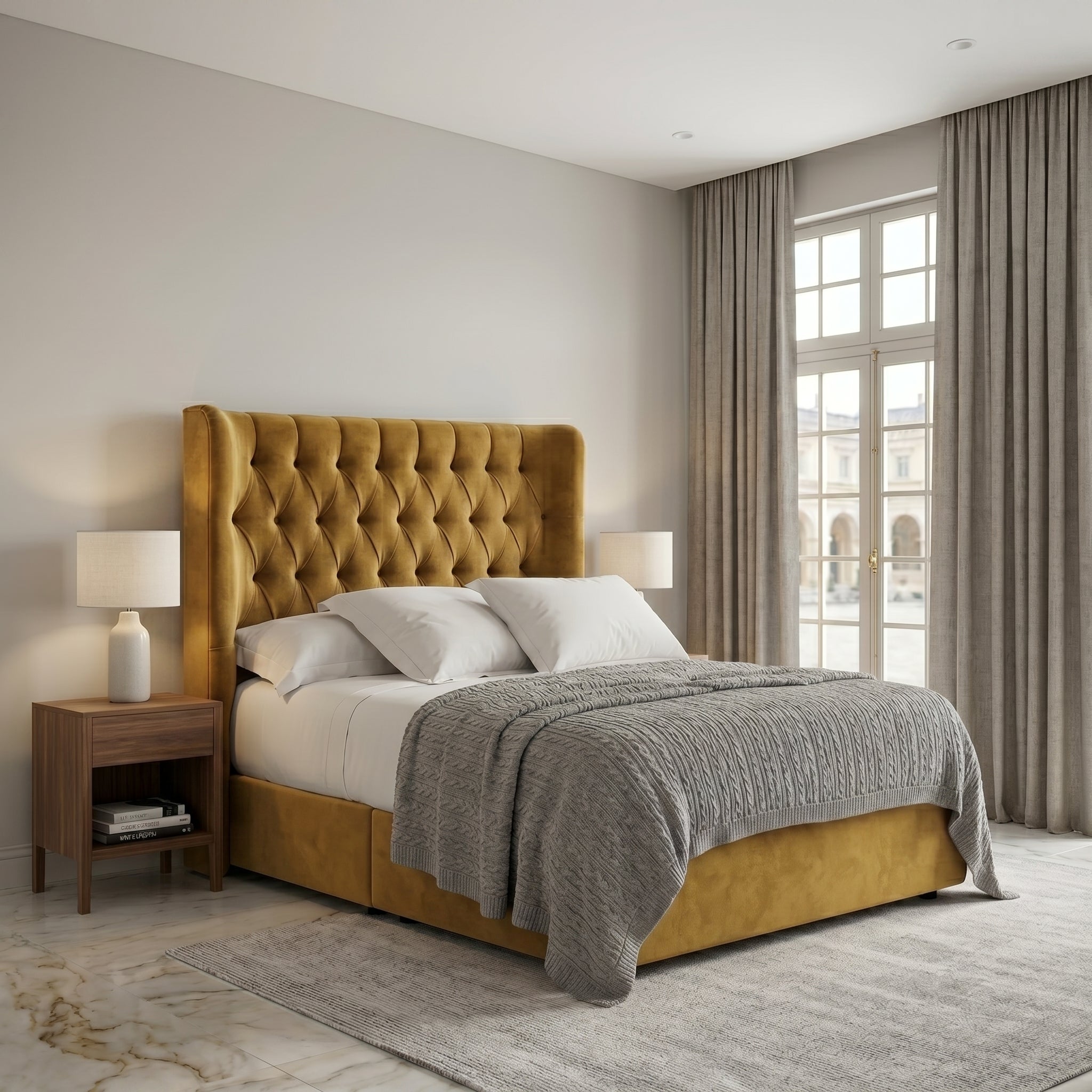 Elegant Modern Upholstered Bed