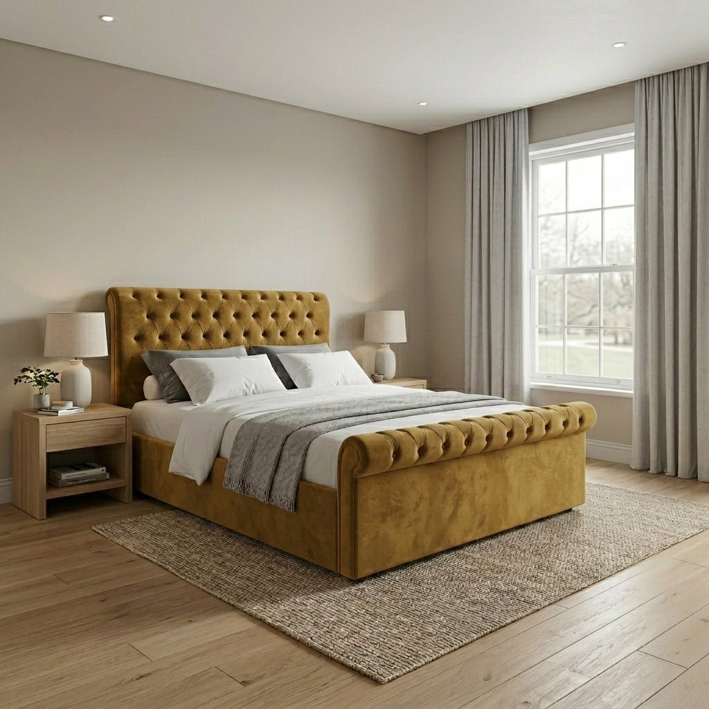 Luxurious Modern Upholstered Bed