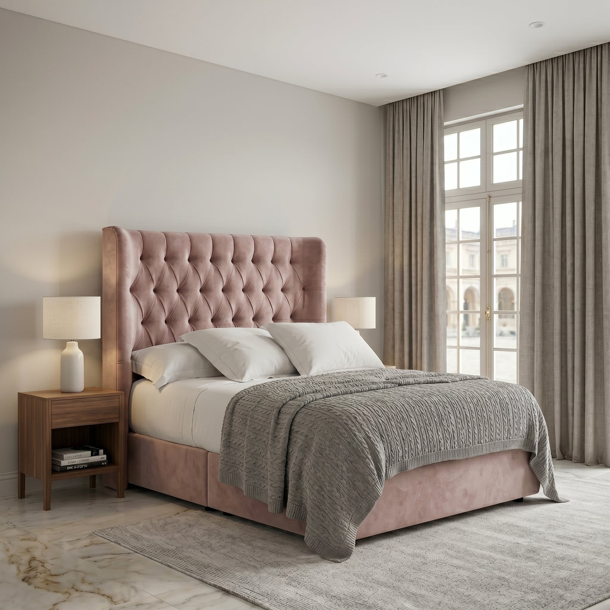 Elegant Modern Upholstered Bed