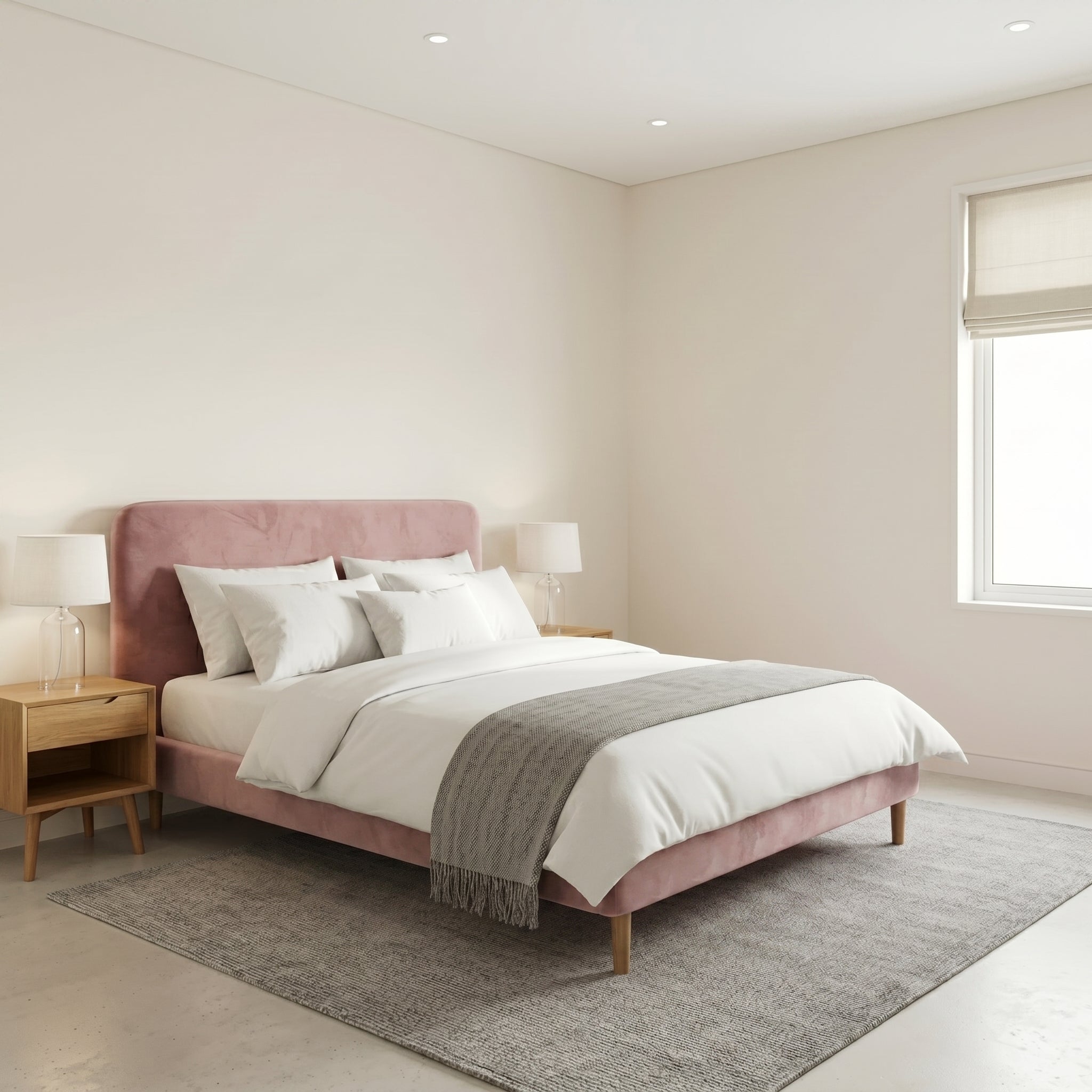Modern Minimalist Upholstered Bed