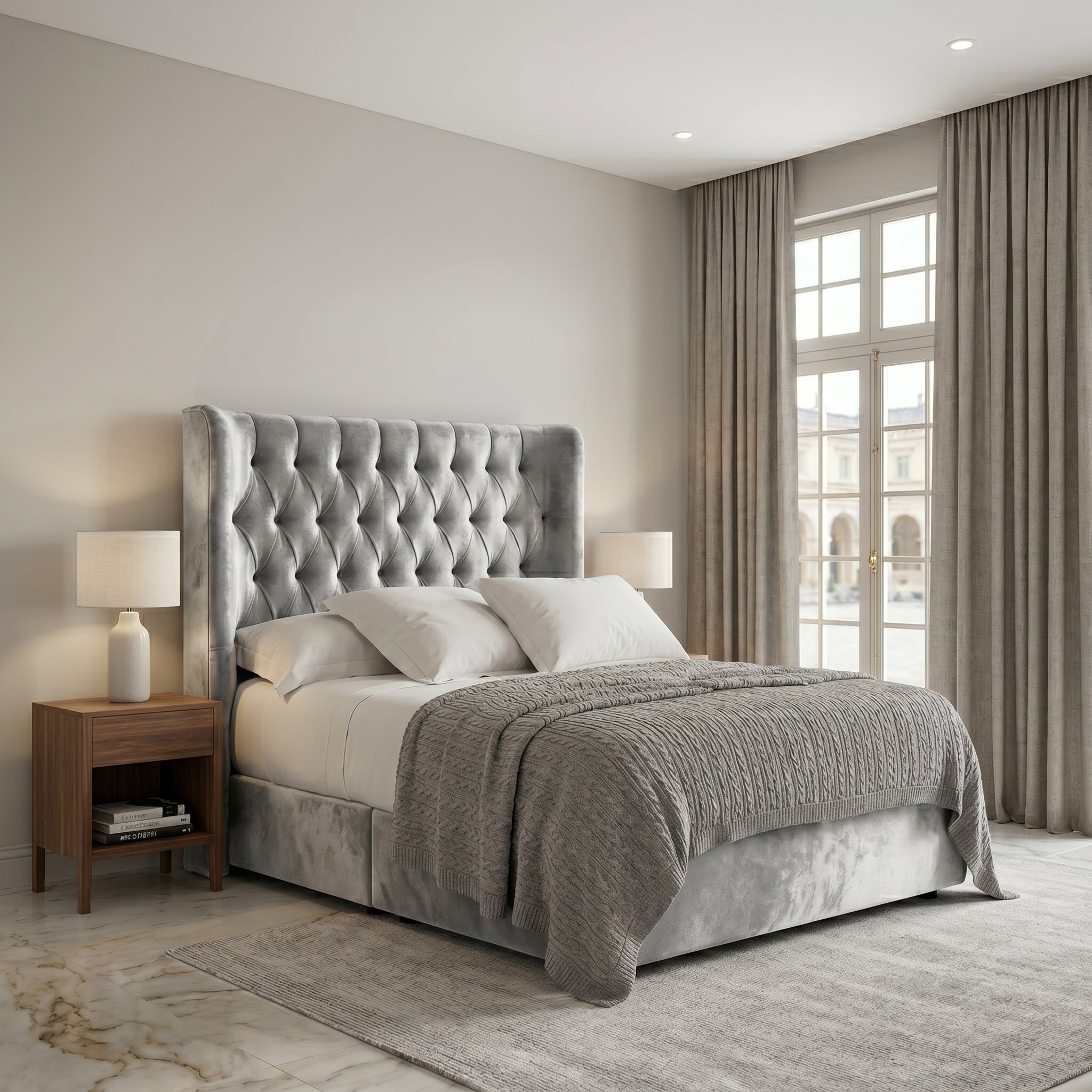 Elegant Modern Upholstered Bed