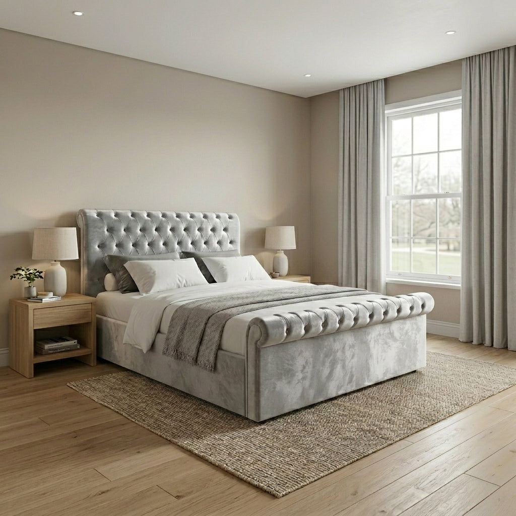 Luxurious Modern Upholstered Bed