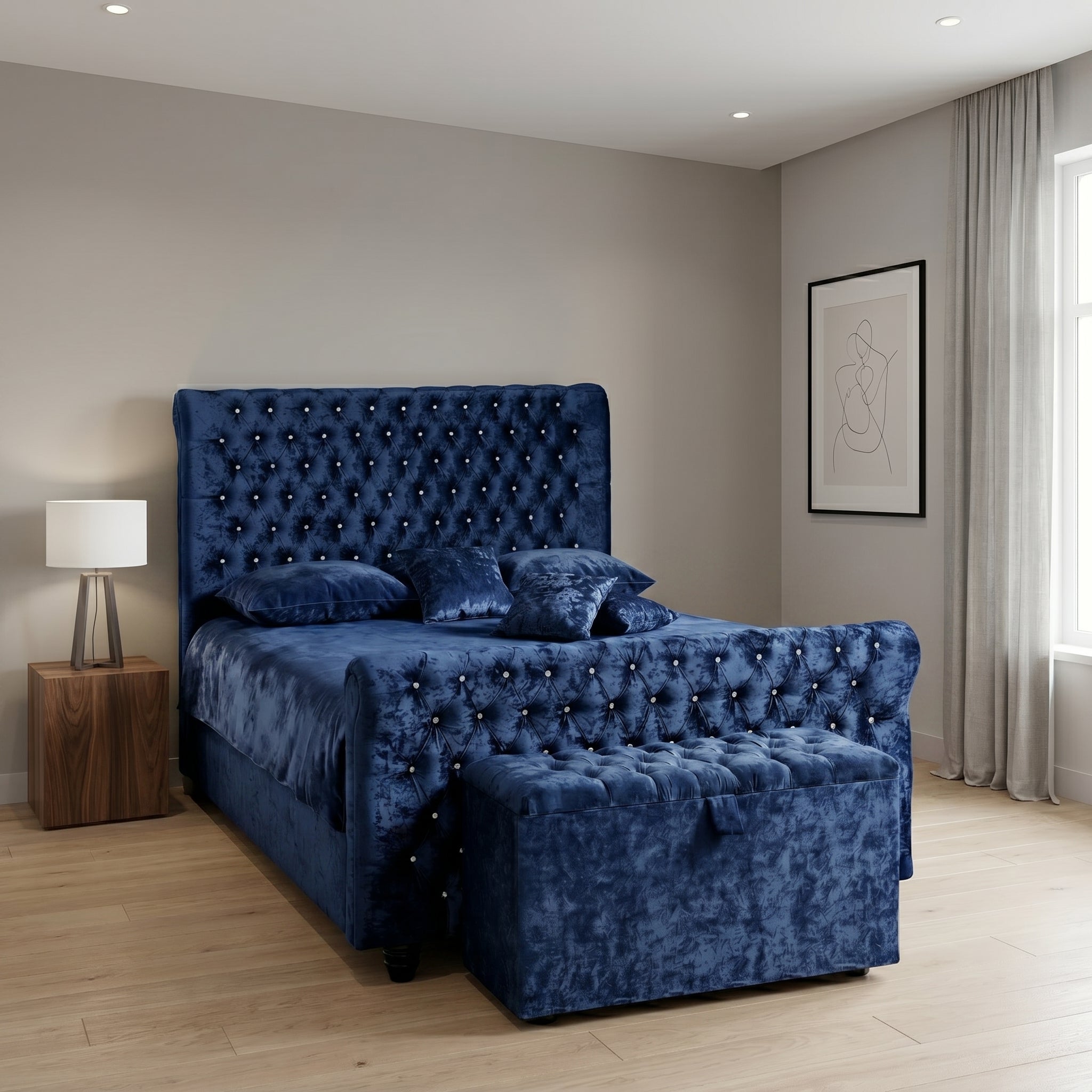 Modern Tufted Upholstered Bed