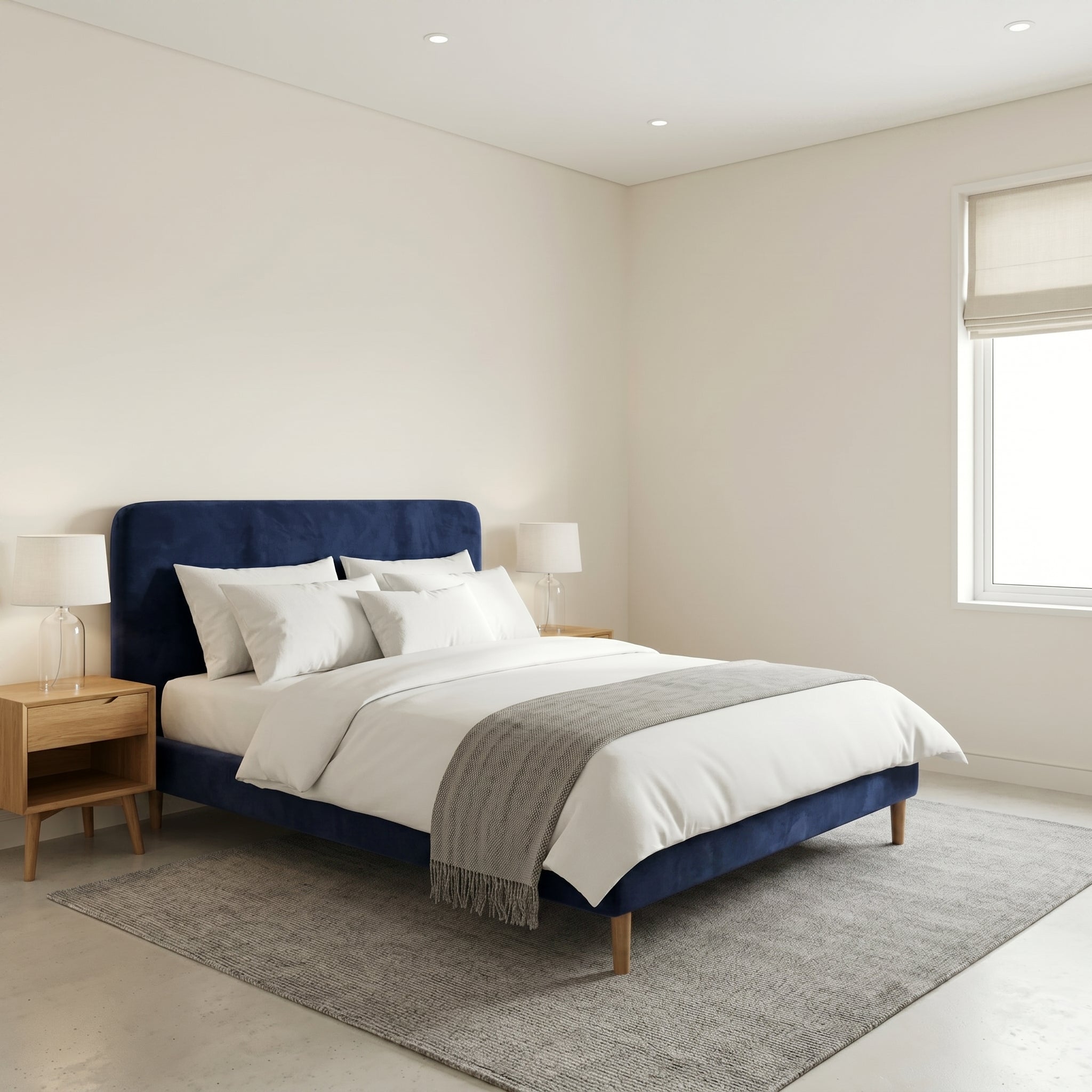 Modern Minimalist Upholstered Bed