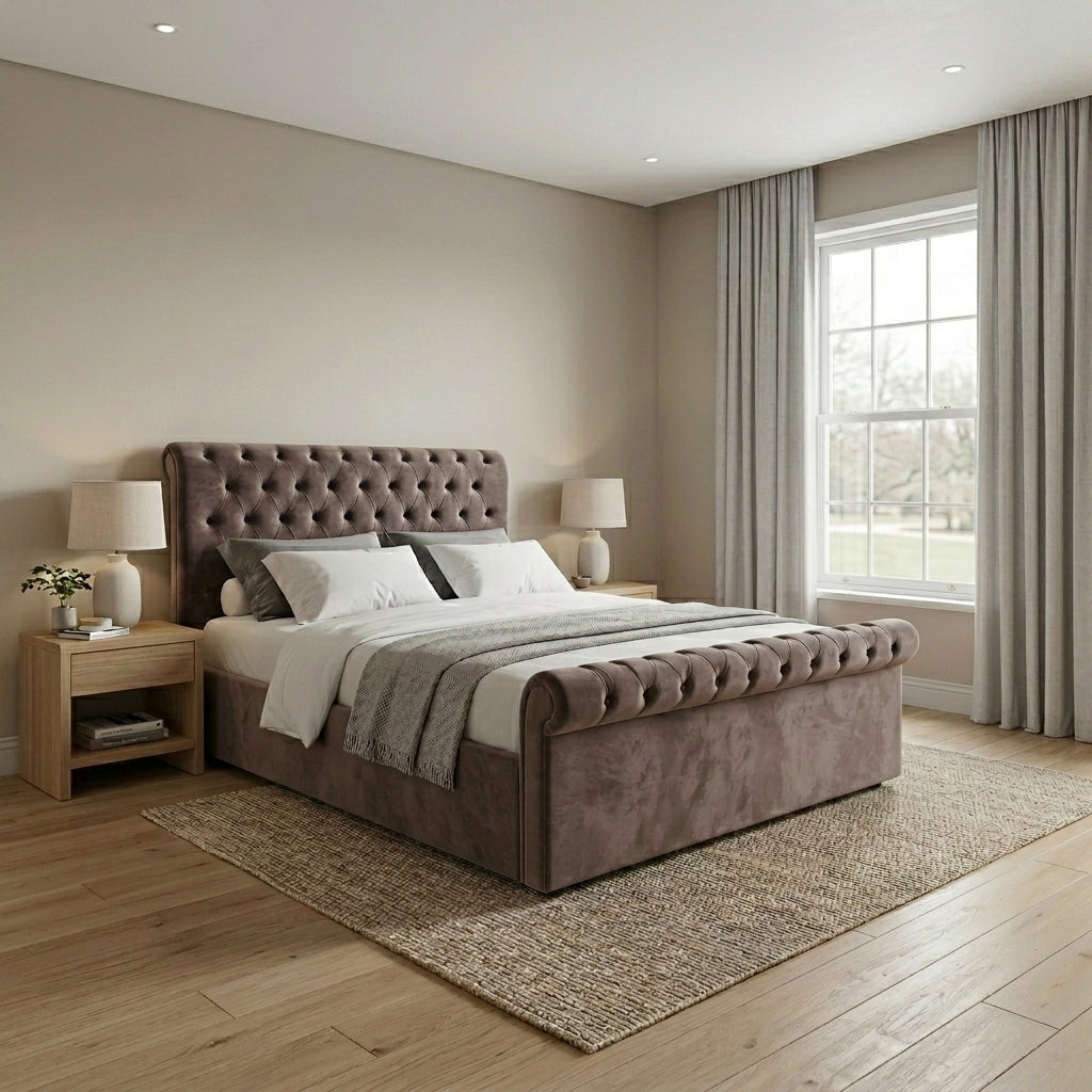 Luxurious Modern Upholstered Bed