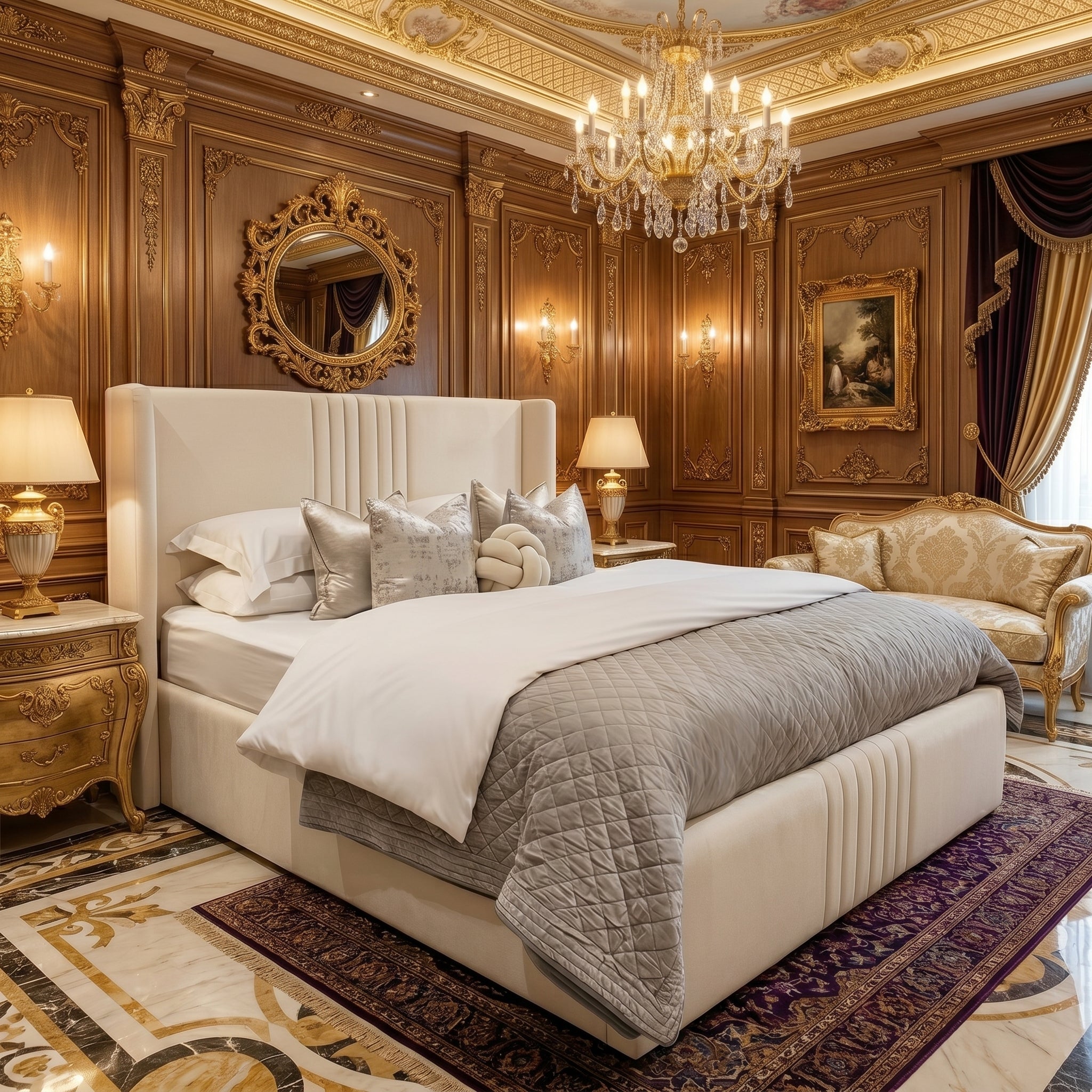 Soft Touch Luxury Velvet Bed