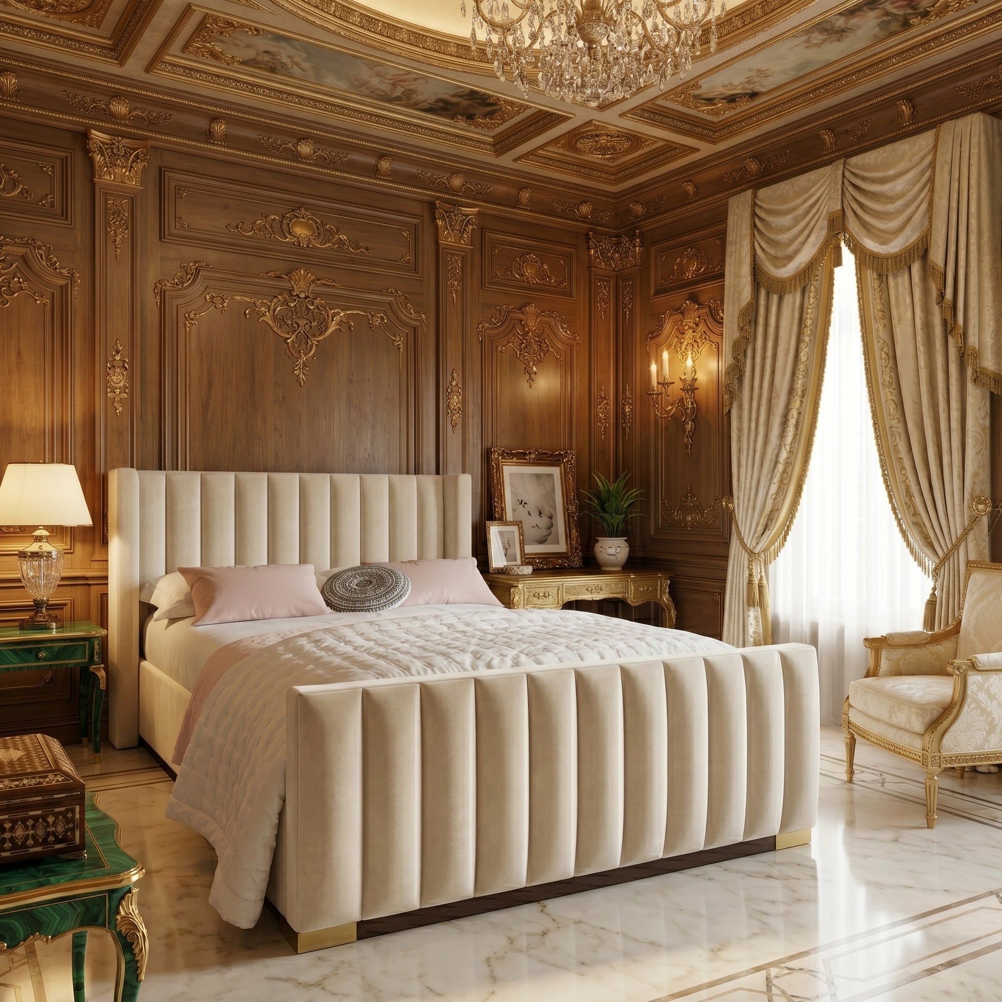Bespoke Wingback Upholstered Bed Frame