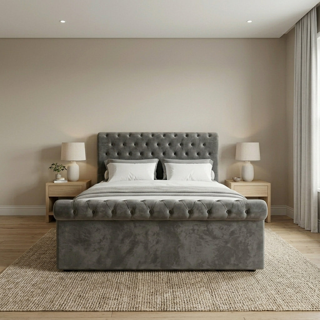 Luxurious Modern Upholstered Bed