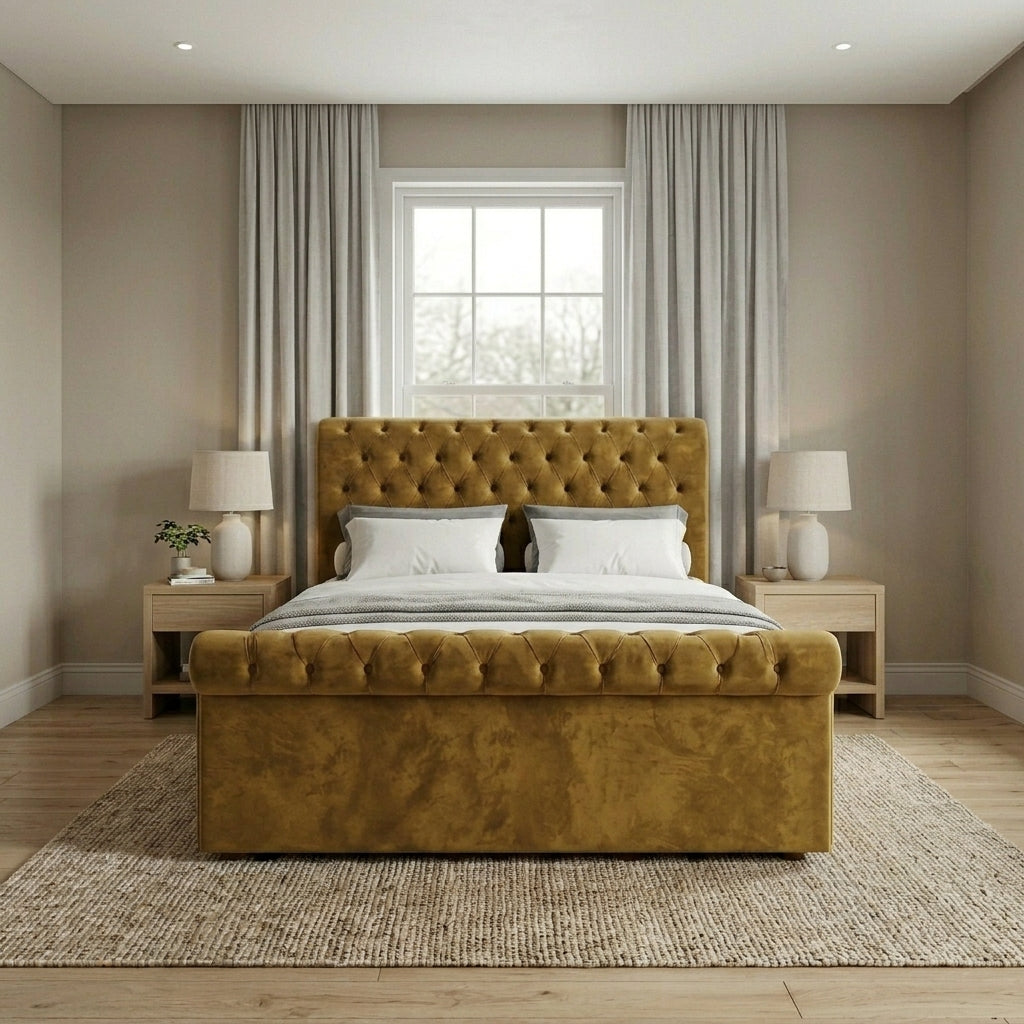 Luxurious Modern Upholstered Bed