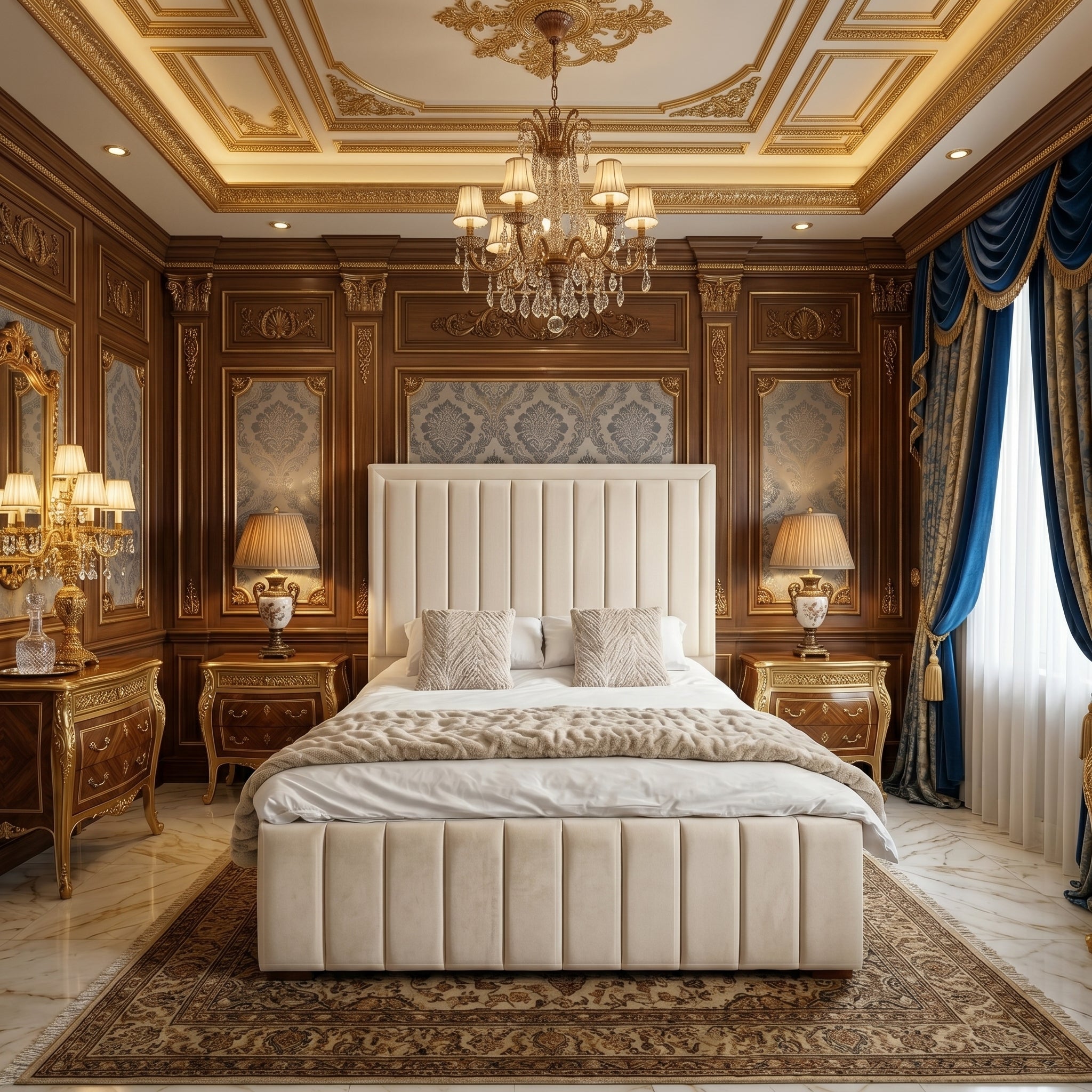 Elegant Modern Upholstered Bed