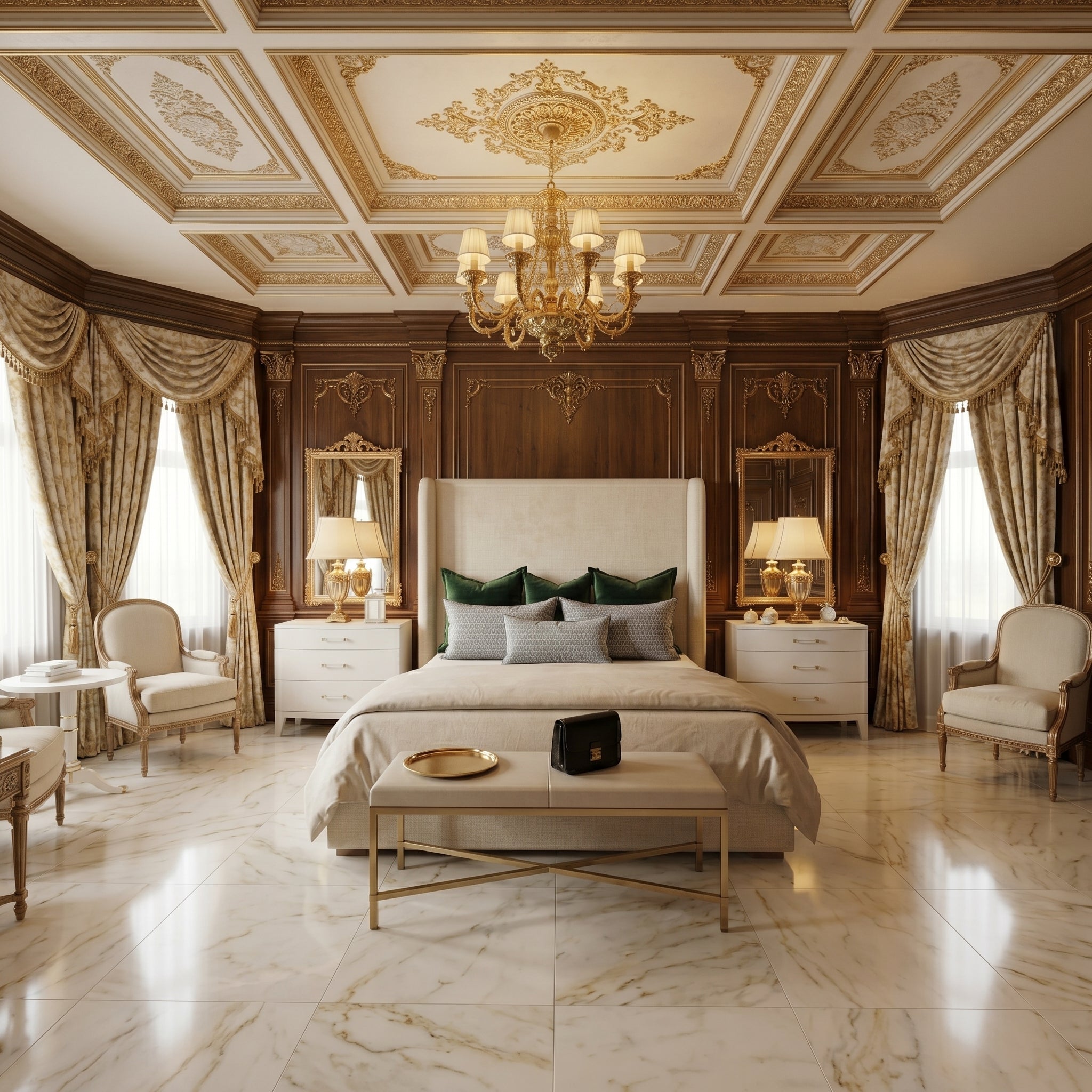 Modern Luxurious Upholstered Bed