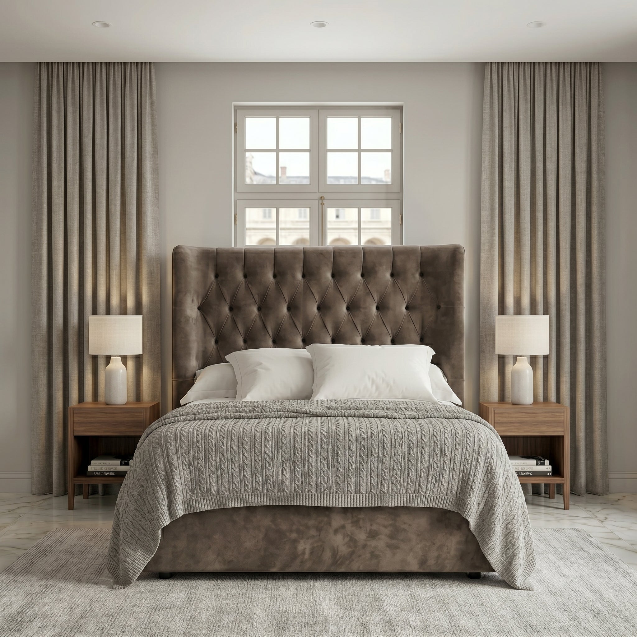 Elegant Modern Upholstered Bed