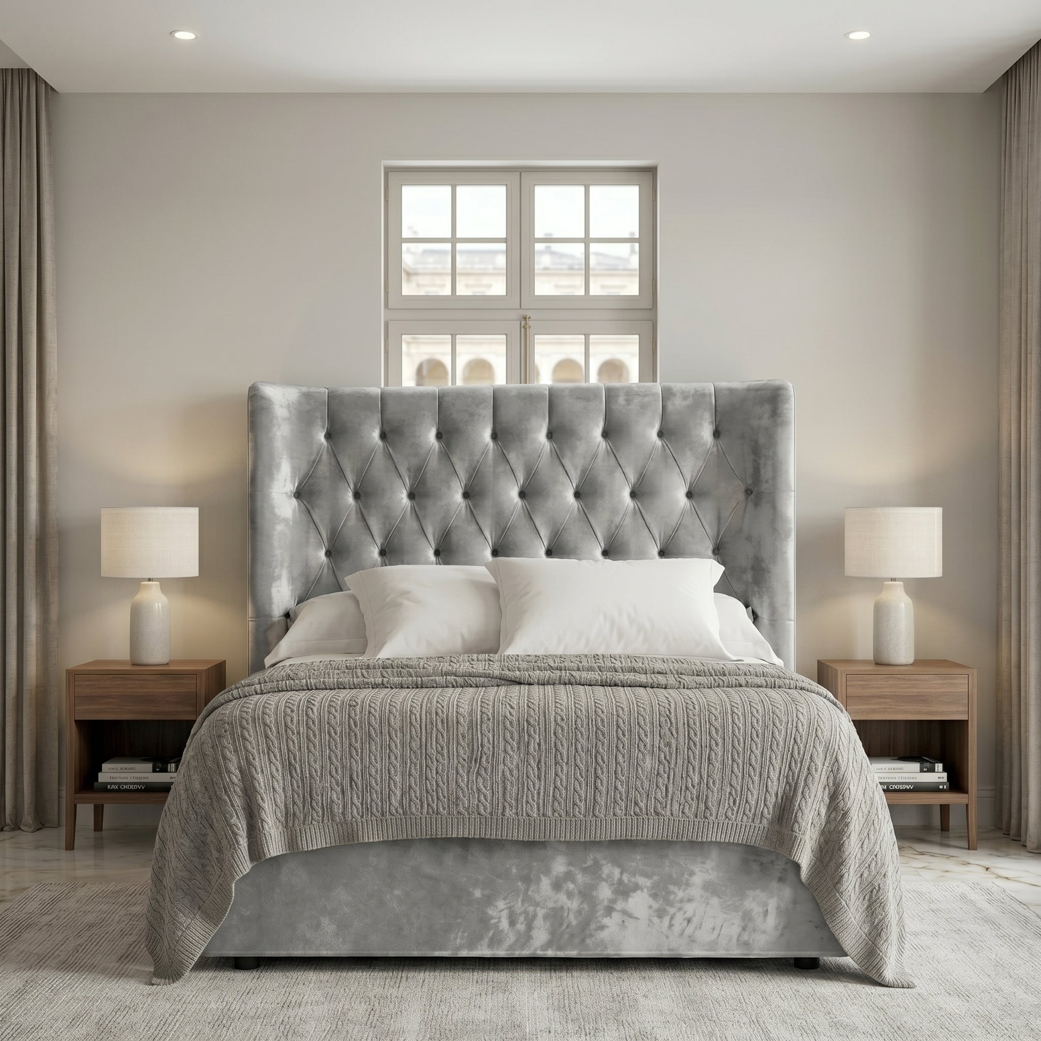 Elegant Modern Upholstered Bed