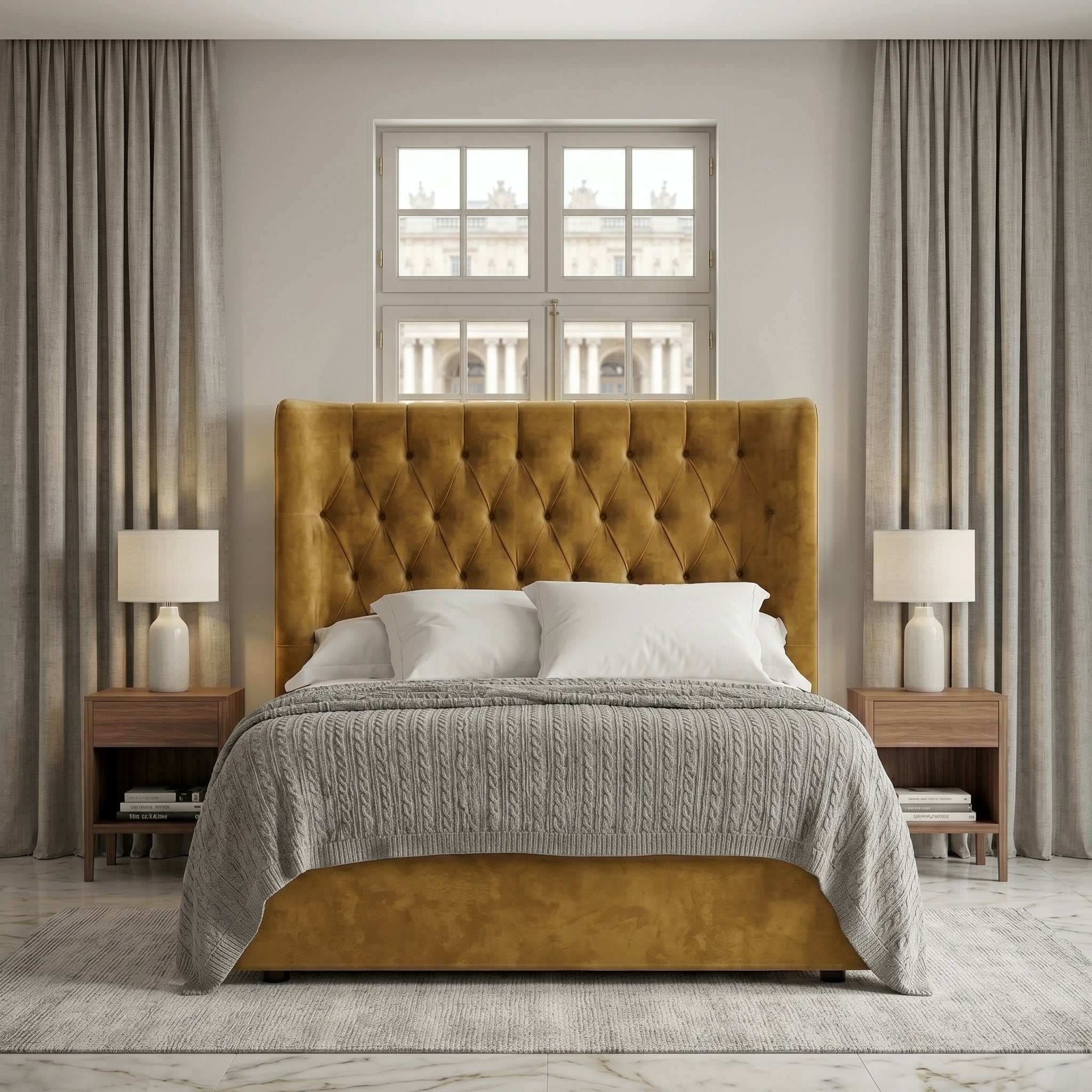 Elegant Modern Upholstered Bed