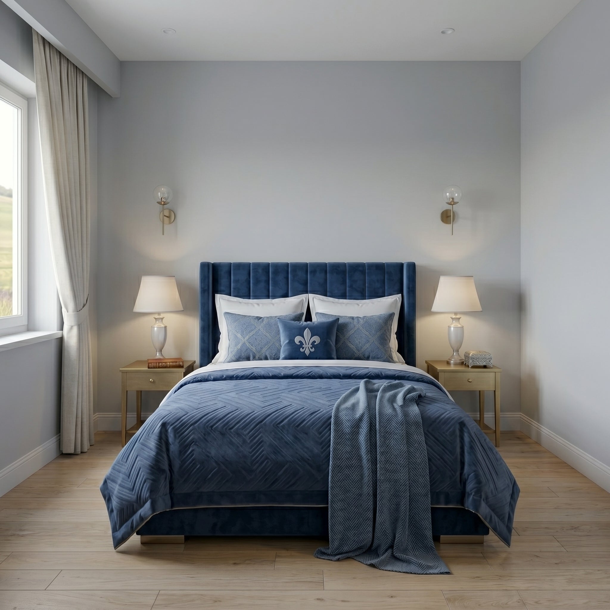 Orchid furniture Winged Sleigh Bed Frame