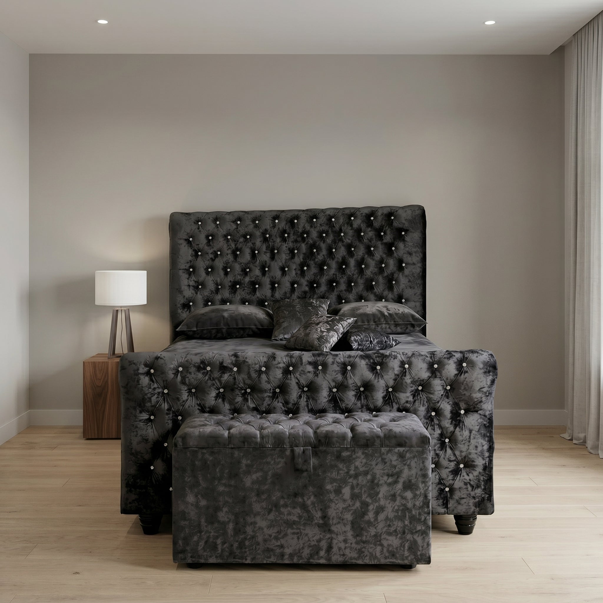 Modern Tufted Upholstered Bed