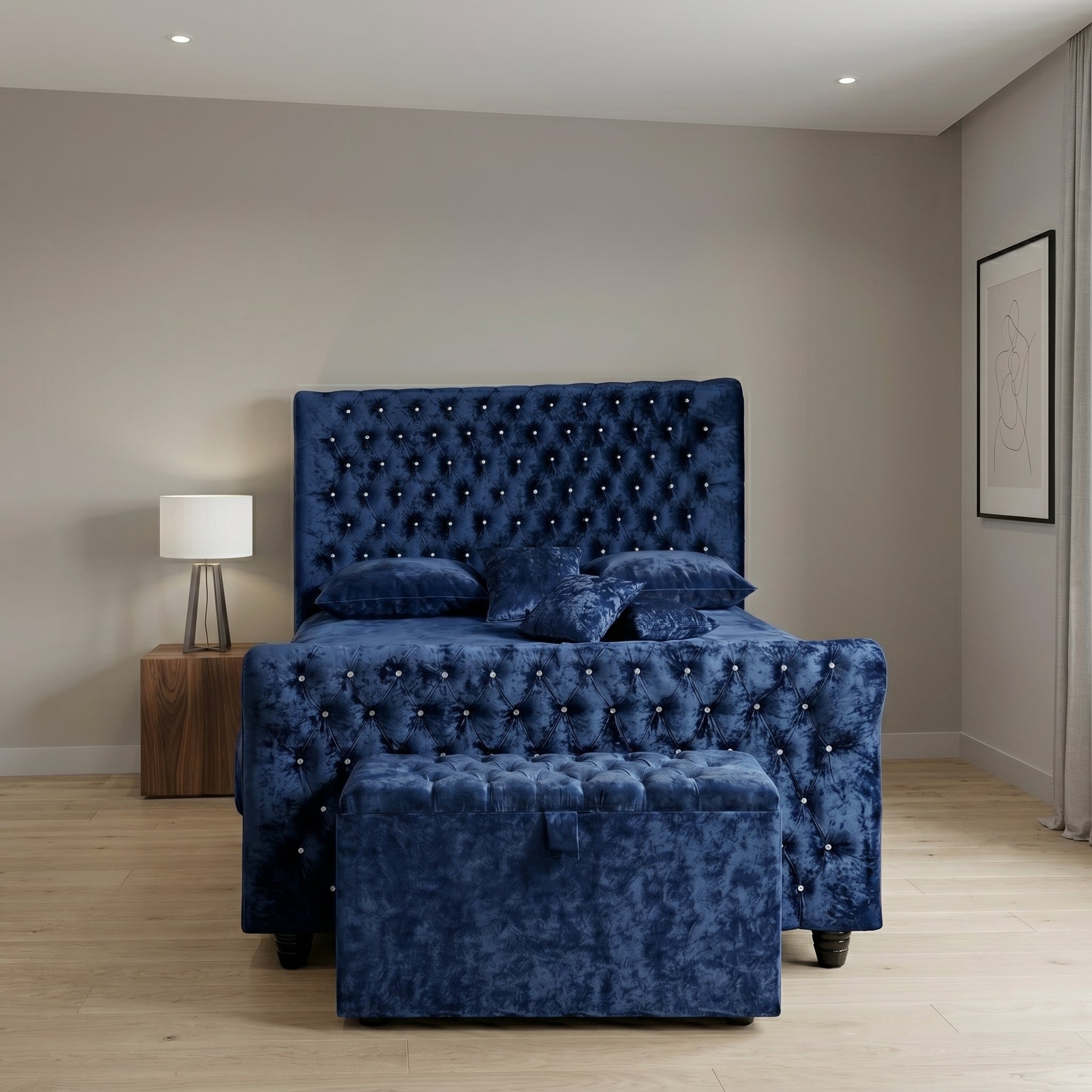 Modern Tufted Upholstered Bed