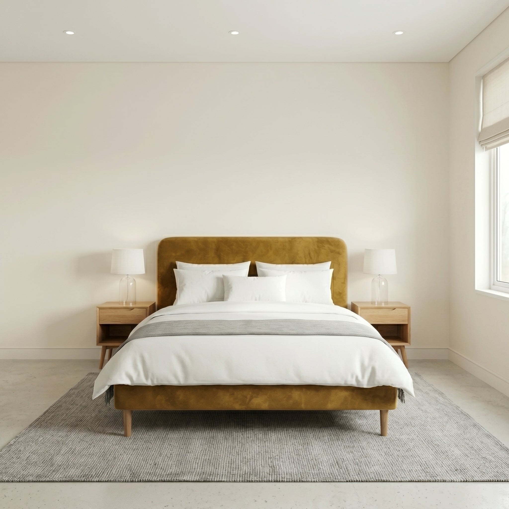 Modern Minimalist Upholstered Bed