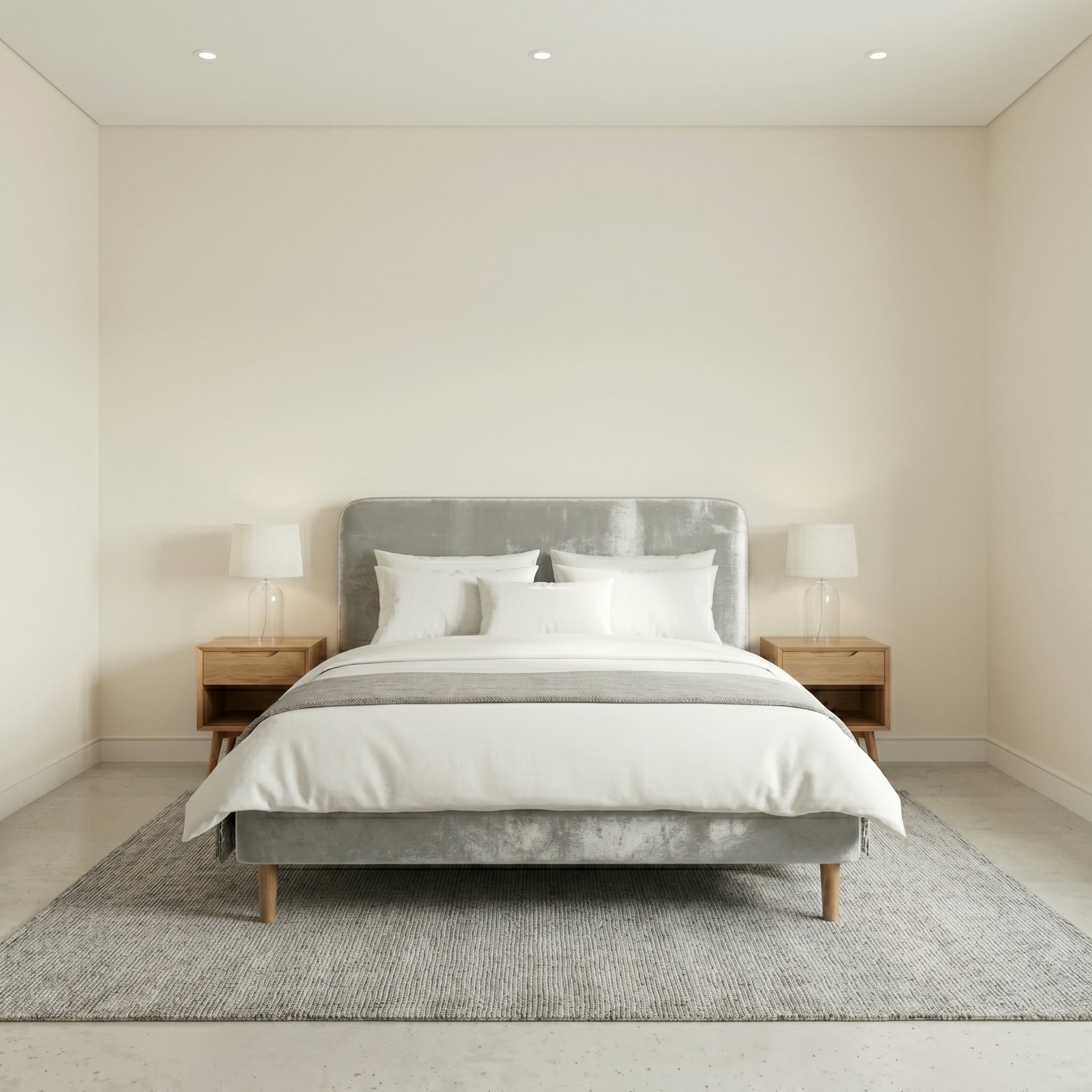 Modern Minimalist Upholstered Bed