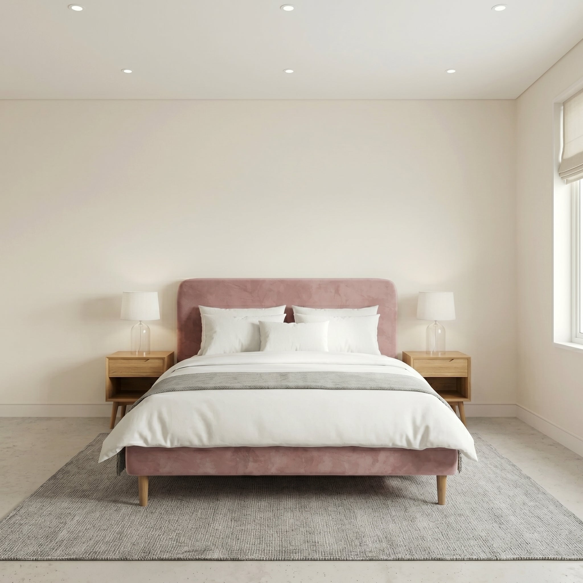Modern Minimalist Upholstered Bed