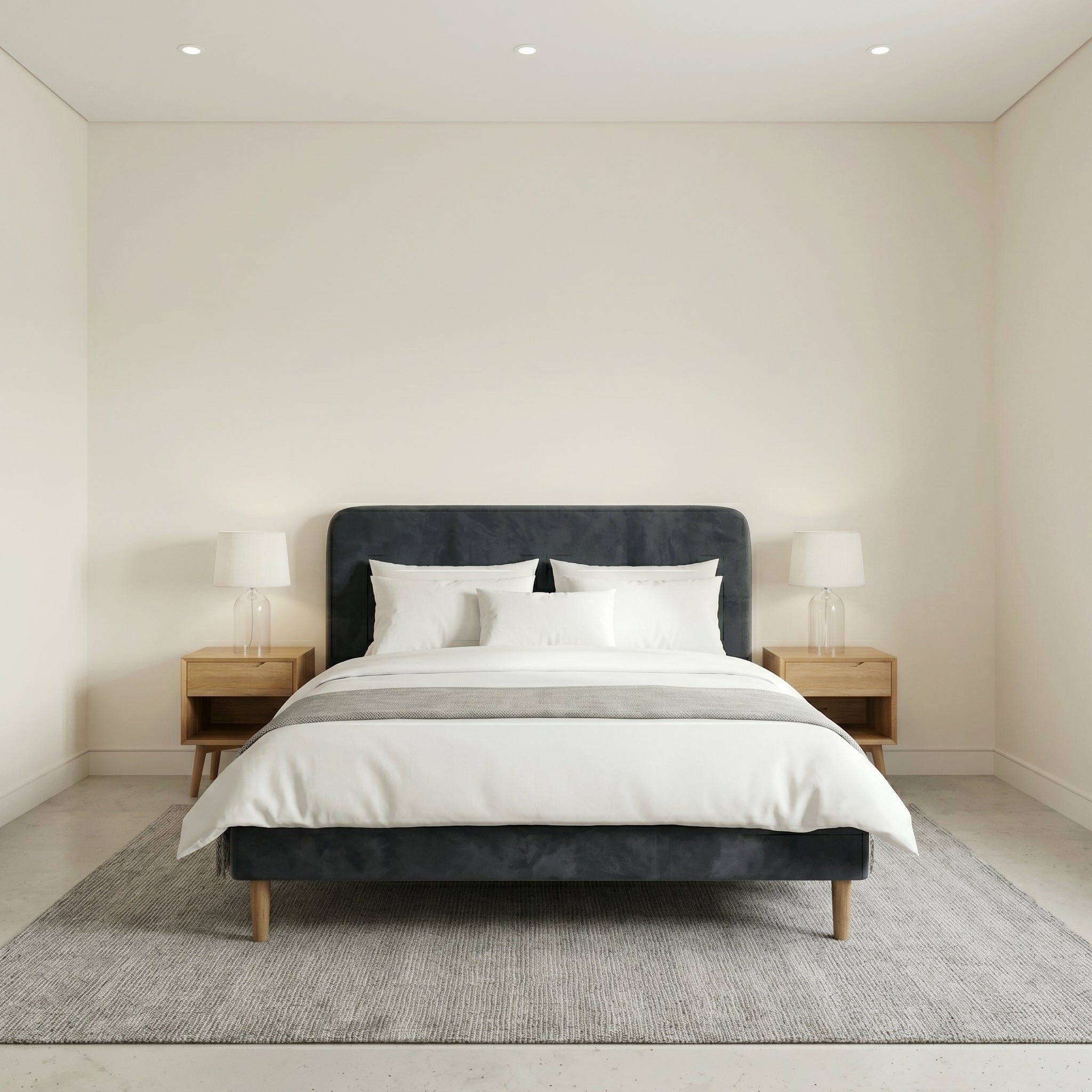 Modern Minimalist Upholstered Bed
