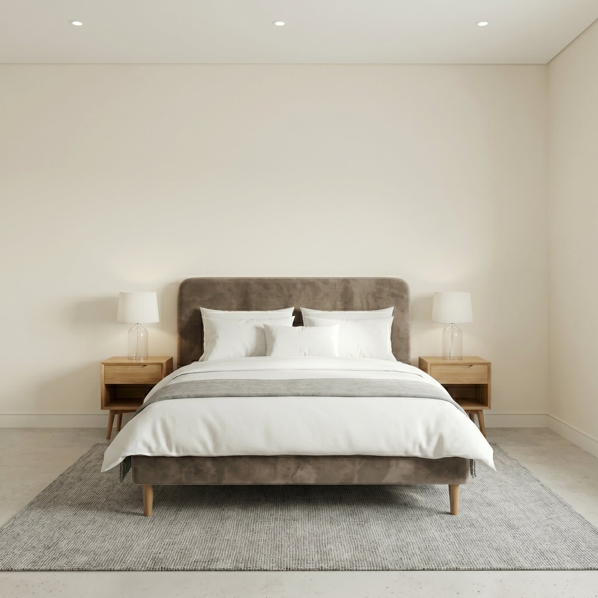 Modern Minimalist Upholstered Bed