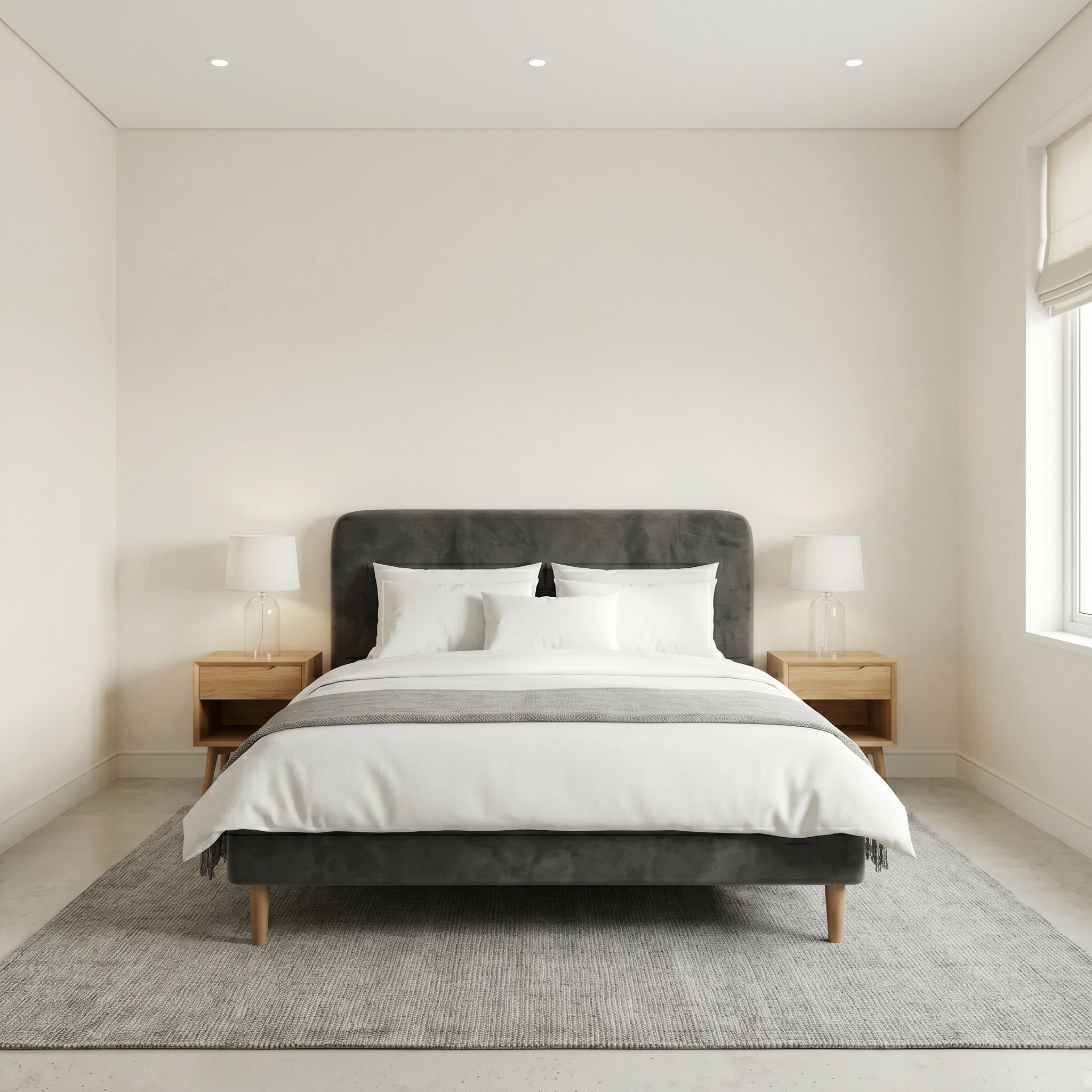 Modern Minimalist Upholstered Bed