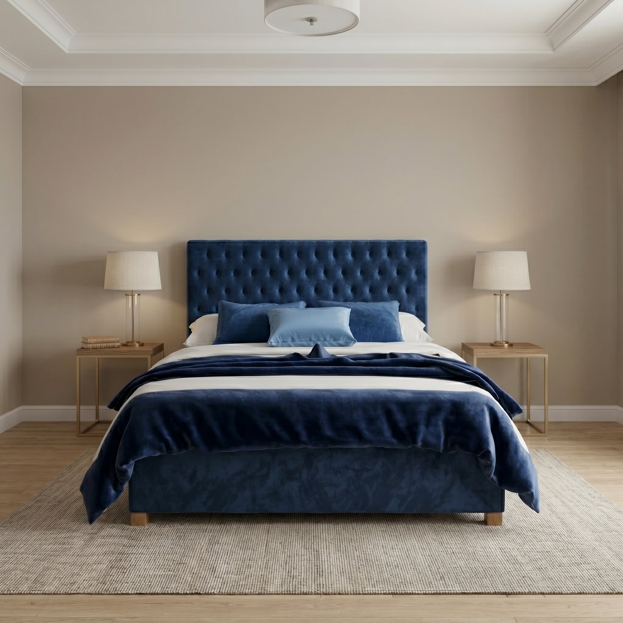 Chesterfield Sleigh Bed With Storage