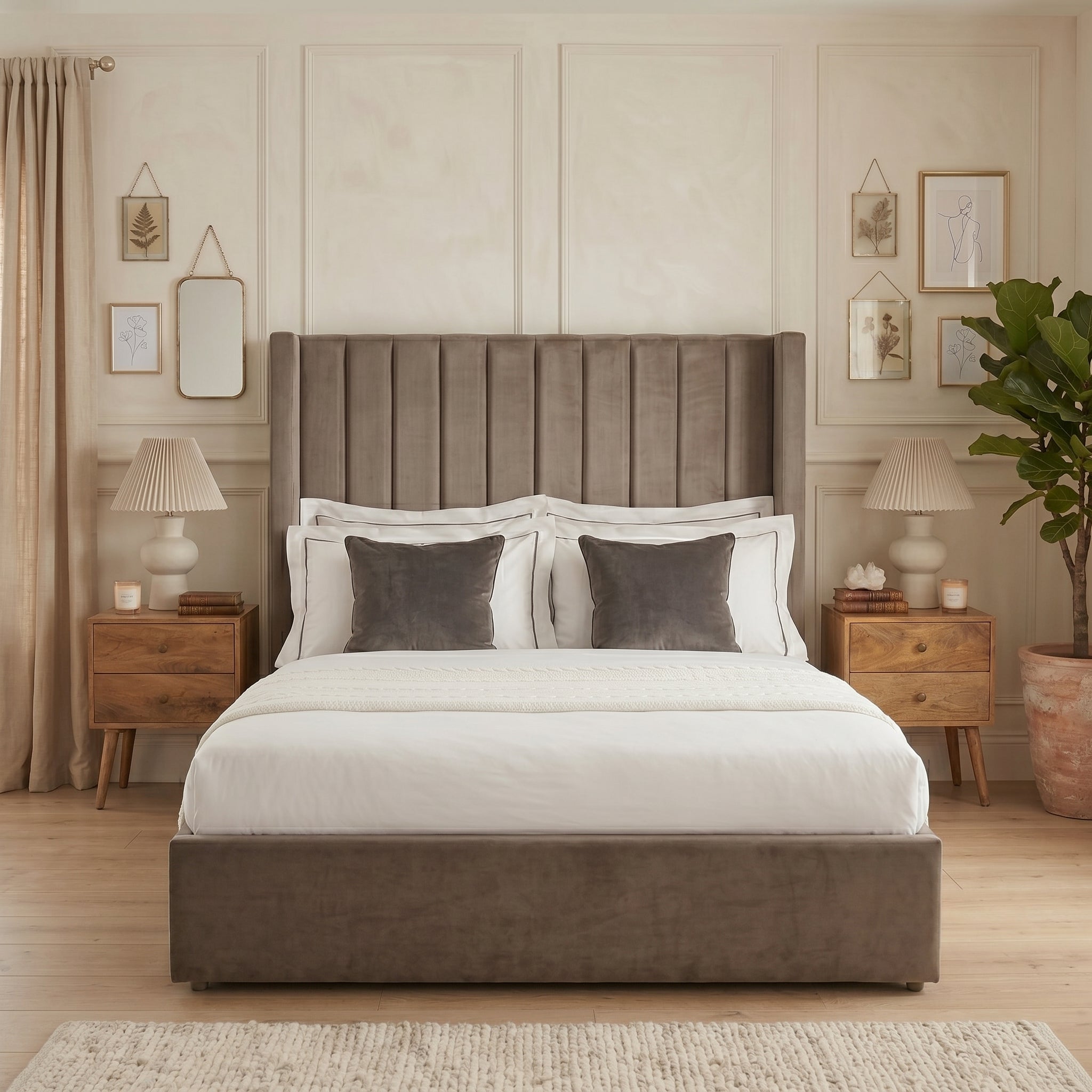 Black Ottoman Bed with  Gas Lift Storage Optional