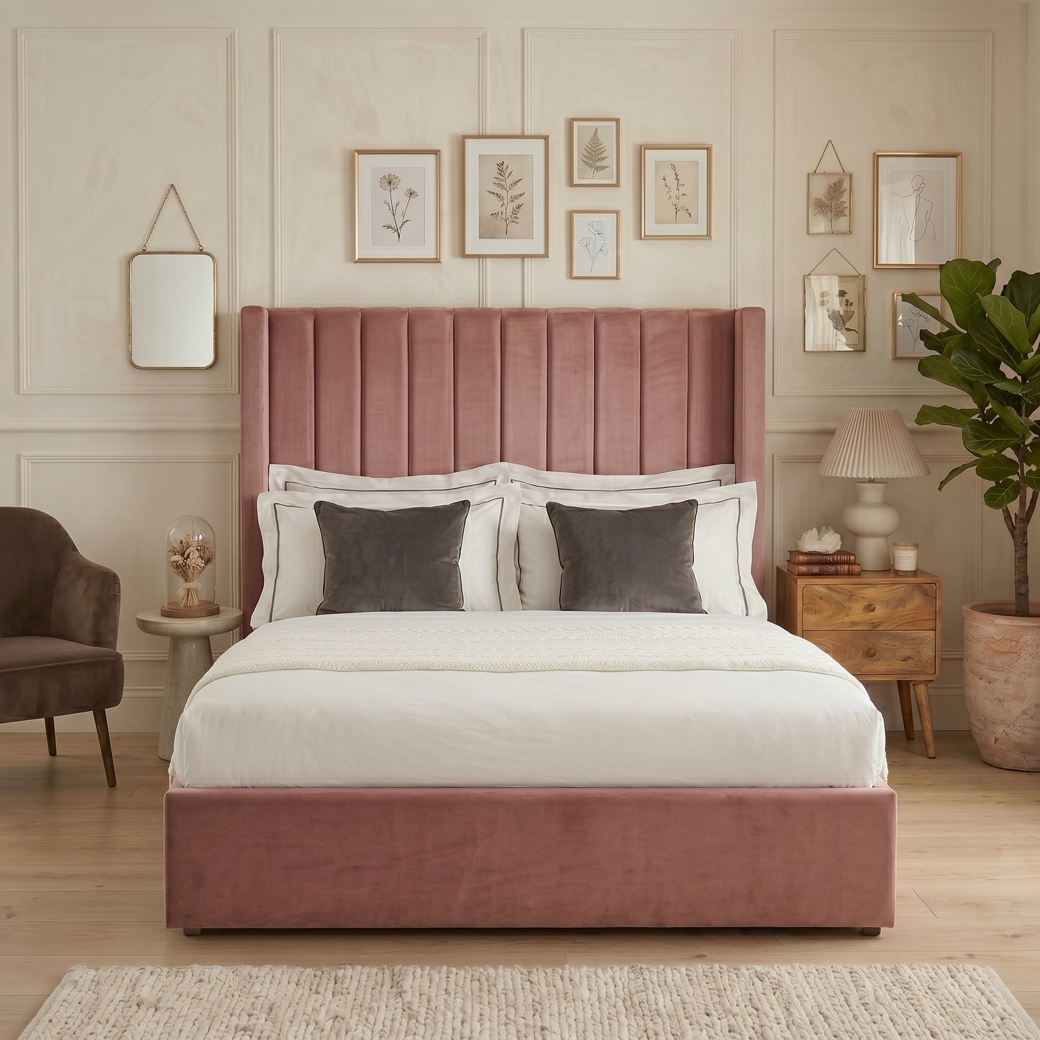Black Ottoman Bed with  Gas Lift Storage Optional