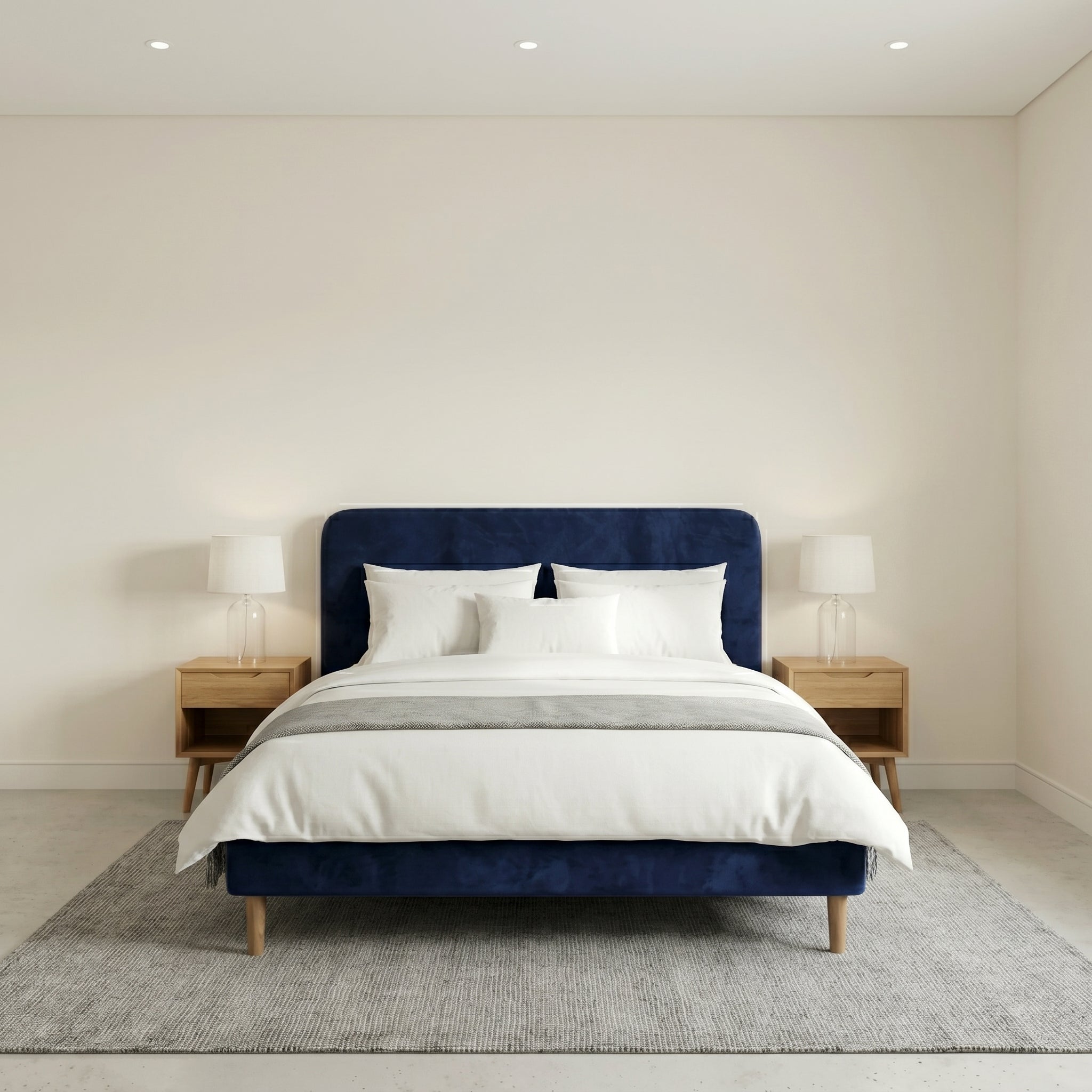 Modern Minimalist Upholstered Bed