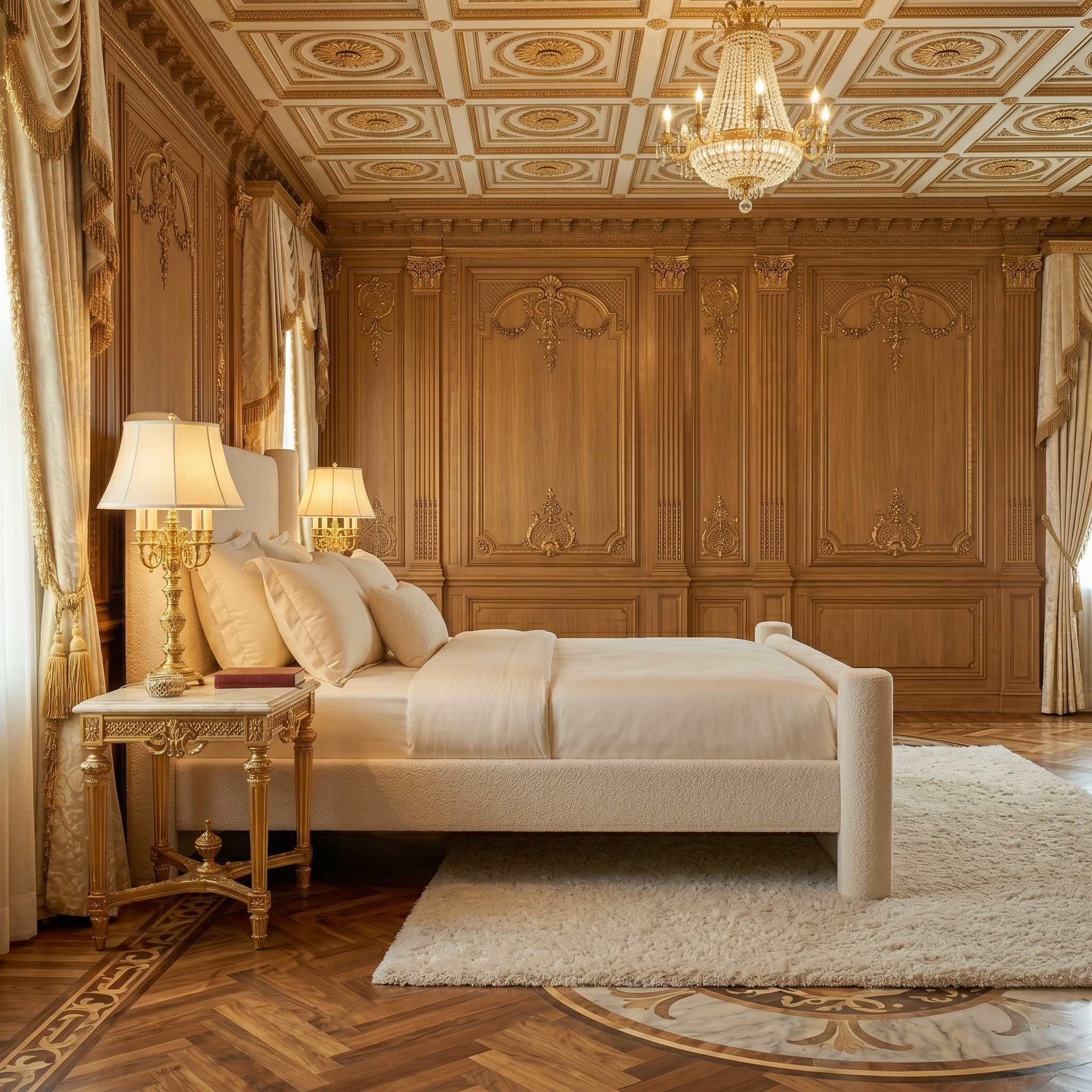 Elegant Minimalist Upholstered Bed