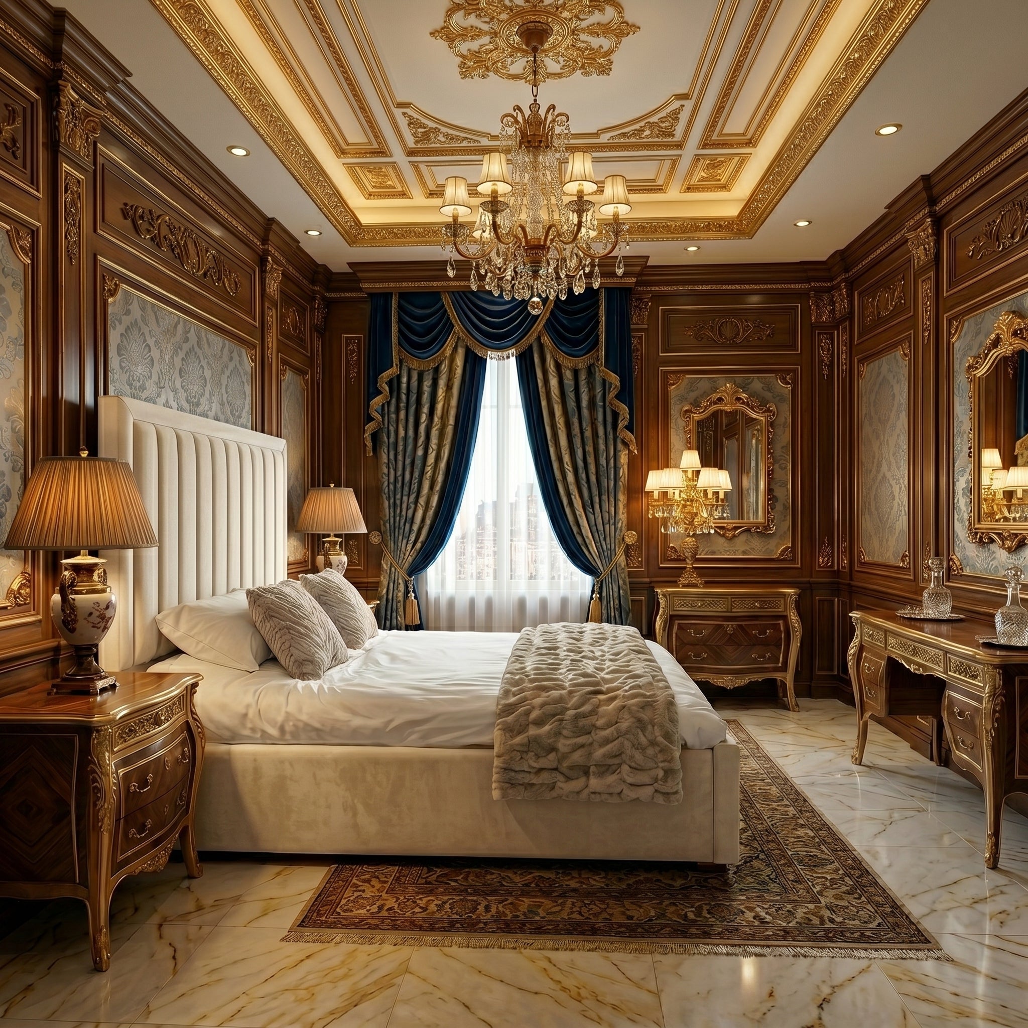 Elegant Modern Upholstered Bed