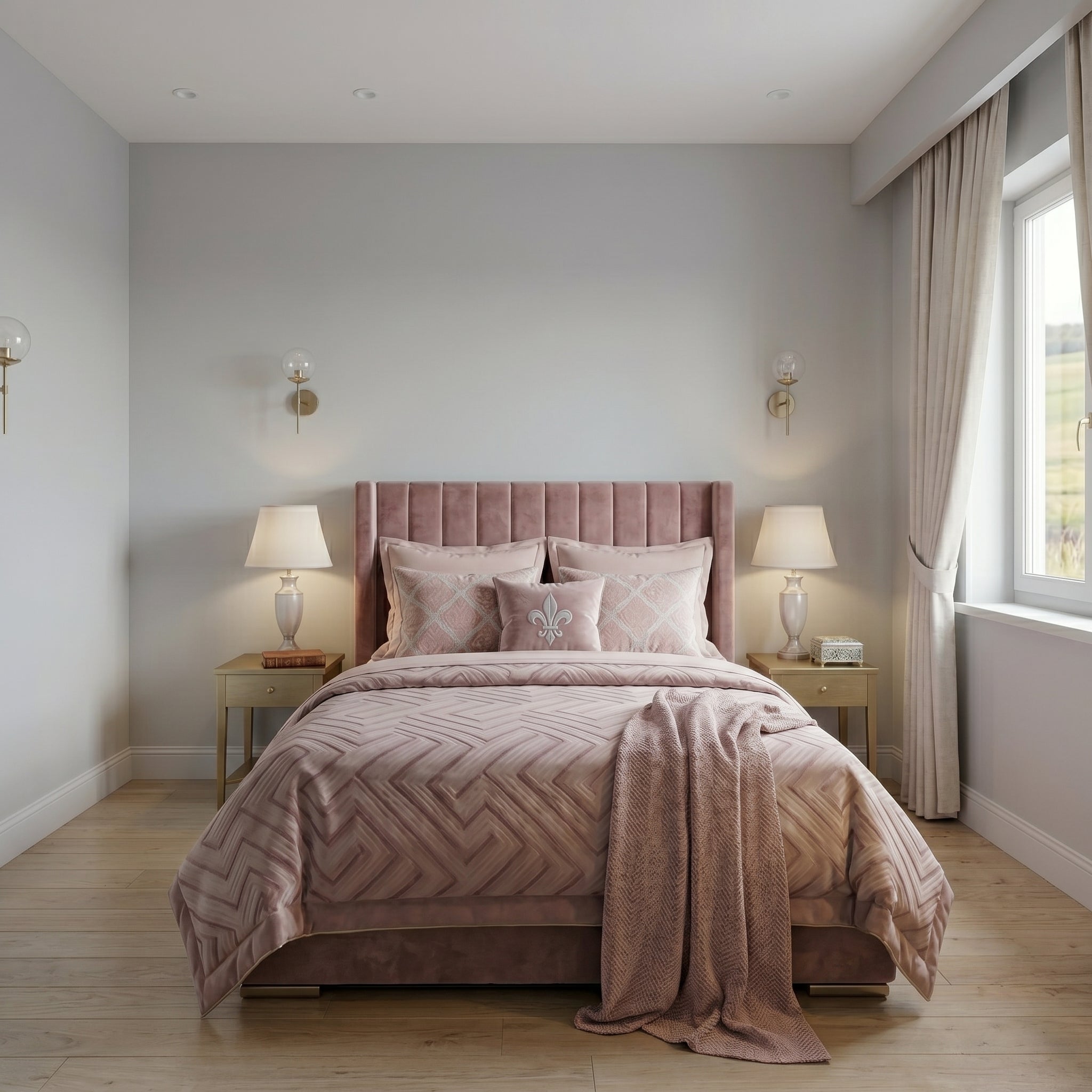 Orchid furniture Winged Sleigh Bed Frame